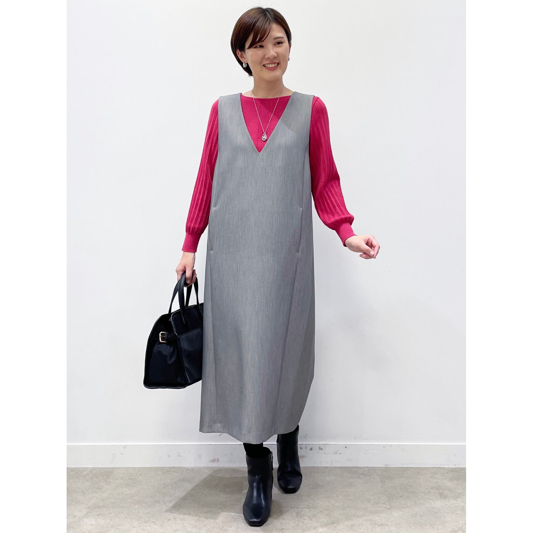 Reflect「【大人気ニットに新色登場！マイカラニット+／細見え／WEB限定カラーあり／マシンウォッシュ可／選べる」|ニット・セーター|