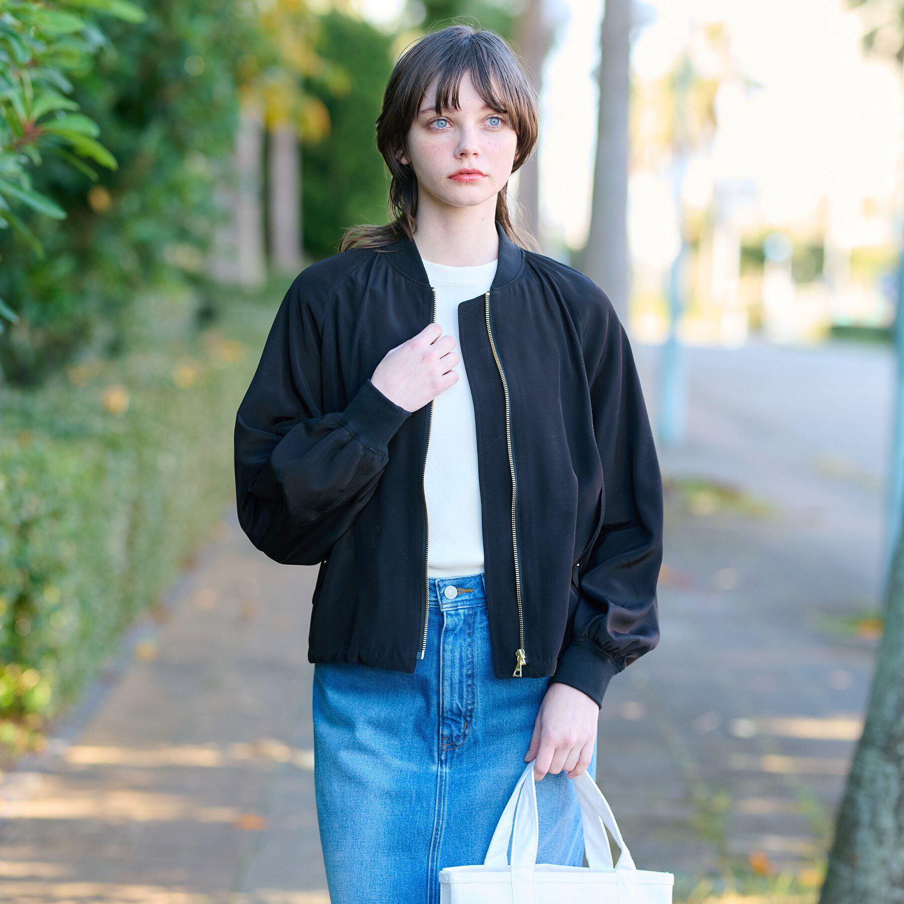 DRESSTERIOR「【サステナブル】2WAYシルエットMA1」|ブルゾン・スタジャン|