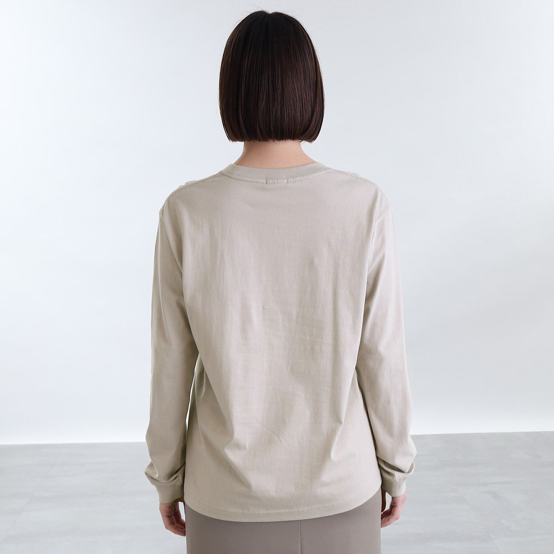 INDIVI「【WORLD for the World】ロゴプリント ロンT」|Tシャツ・カットソー|