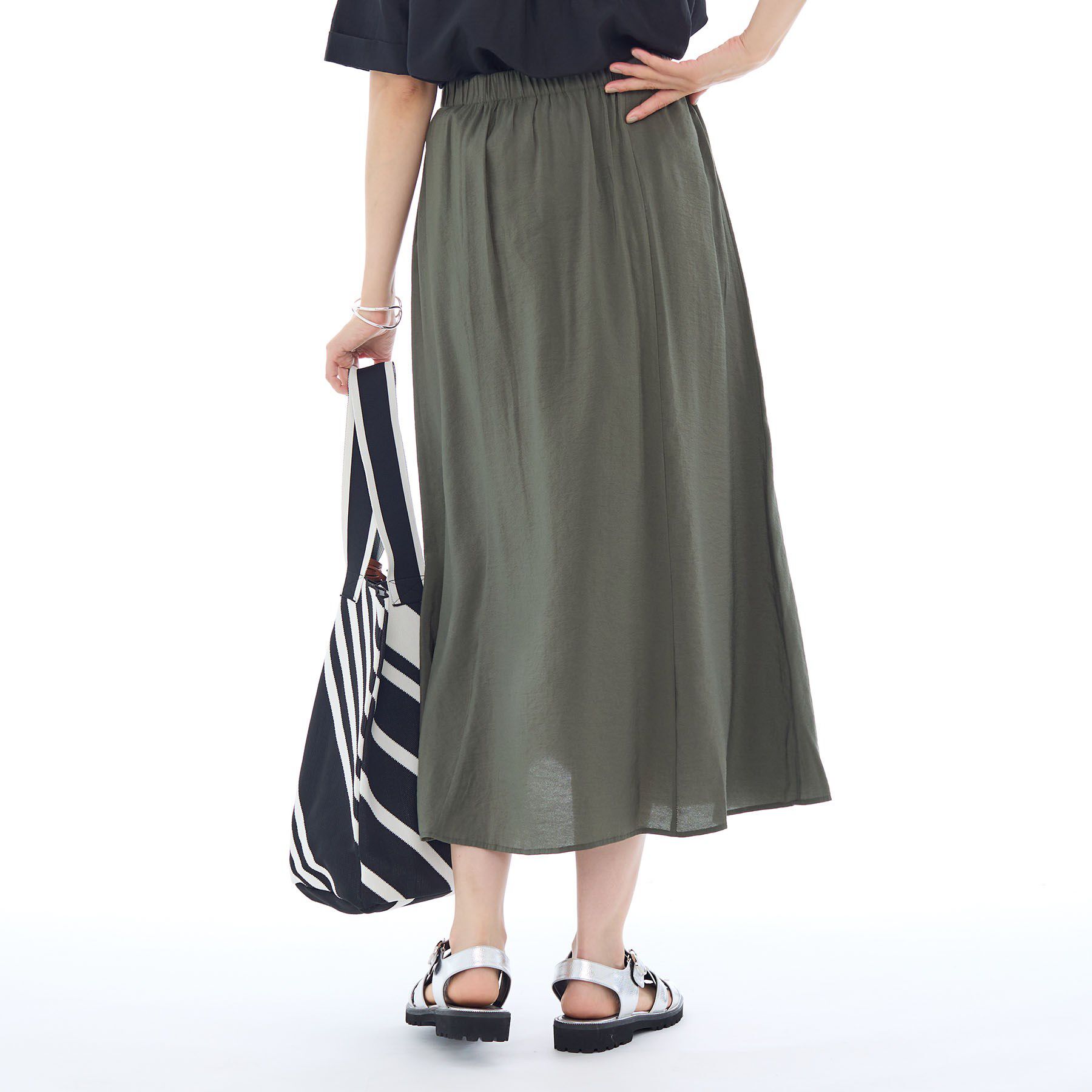 INDIVI「タンブラーフレアスカート」|スカート|