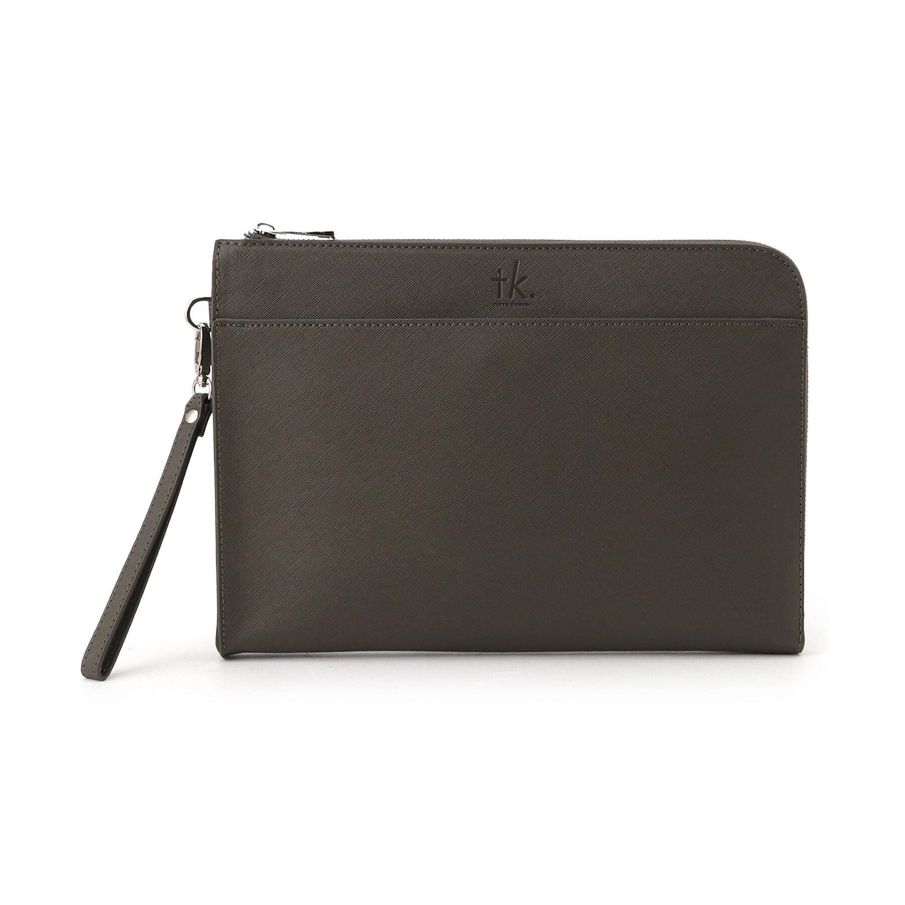 tk.TAKEO KIKUCHI「レザー調ジップクラッチバッグ」|クラッチバッグ|