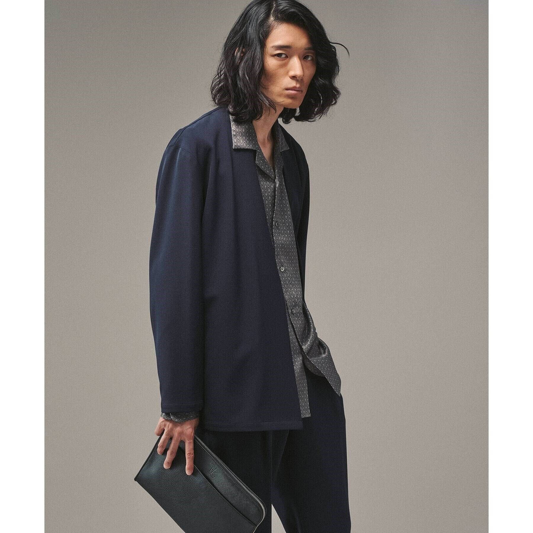 tk.TAKEO KIKUCHI「レザー調ジップクラッチバッグ」|クラッチバッグ|