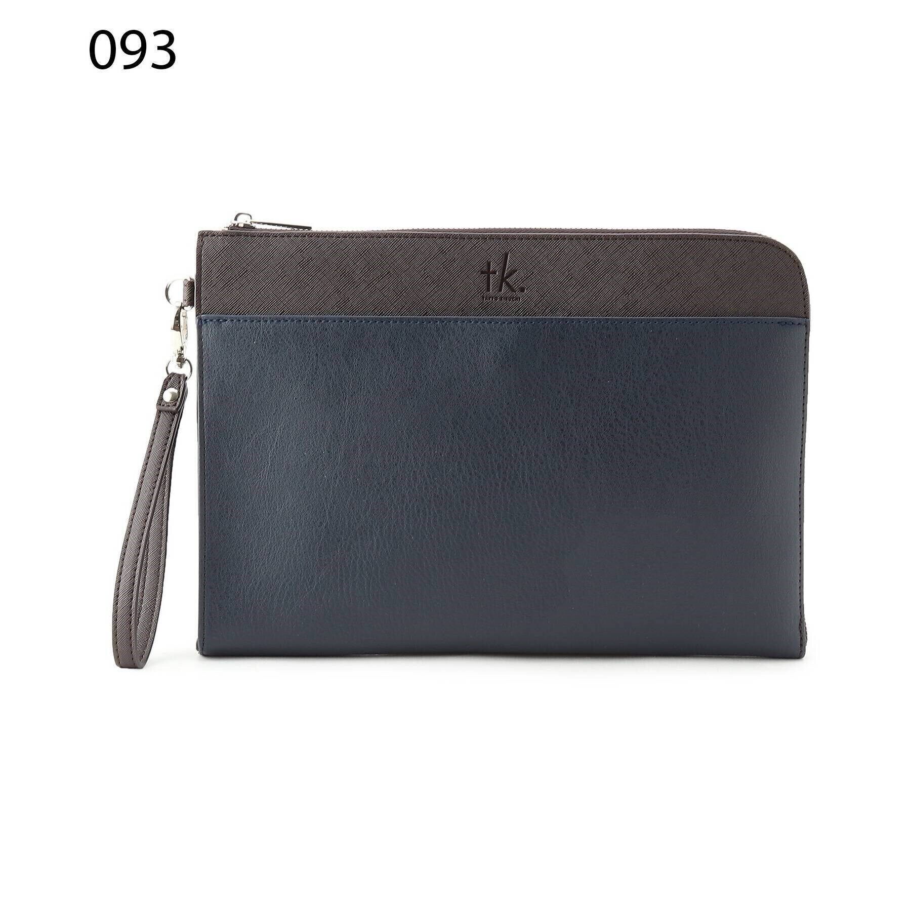 tk.TAKEO KIKUCHI「レザー調ジップクラッチバッグ」|クラッチバッグ|