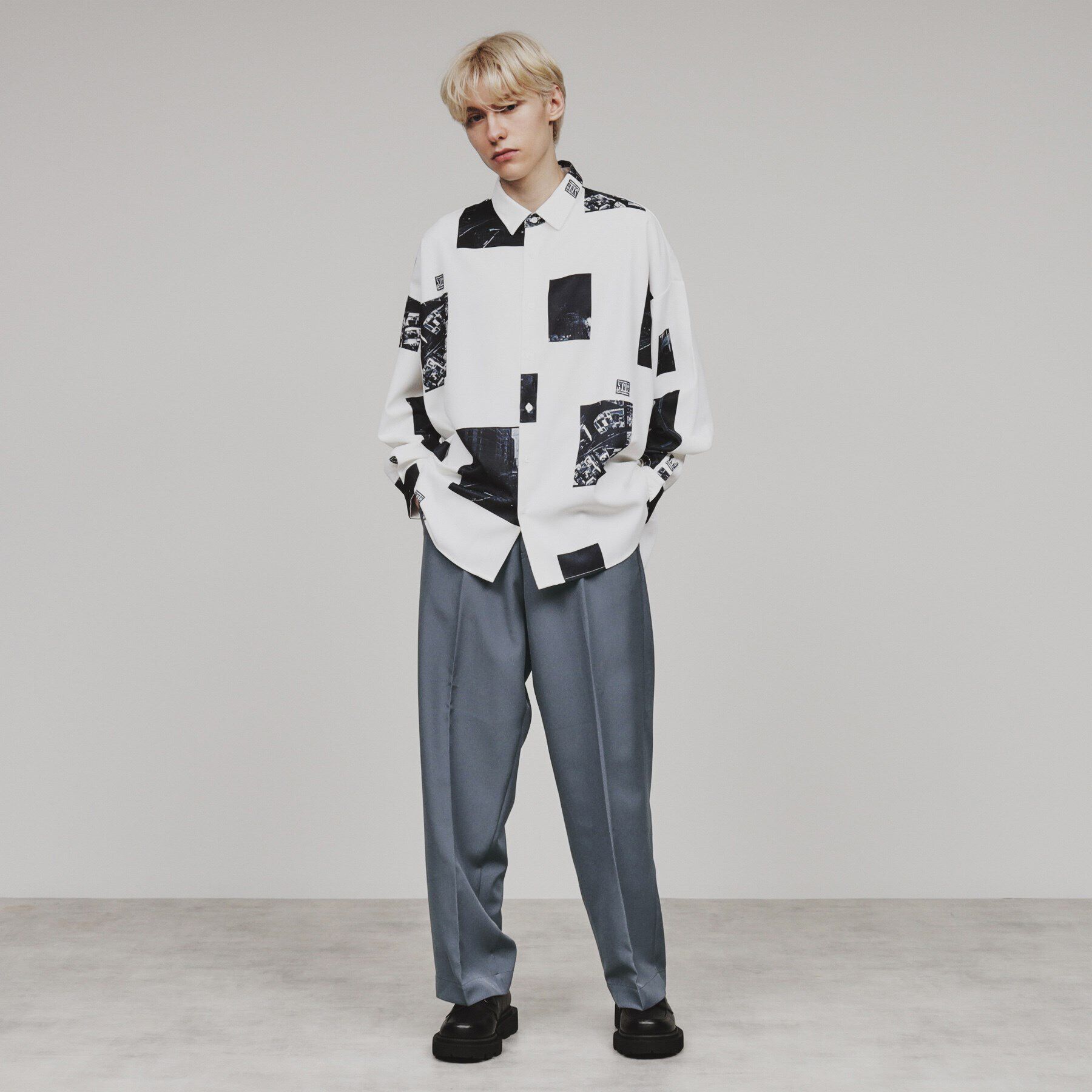 tk.TAKEO KIKUCHI「ダブルクロスルーズテーパードパンツ（セットアップ対応）」|その他|