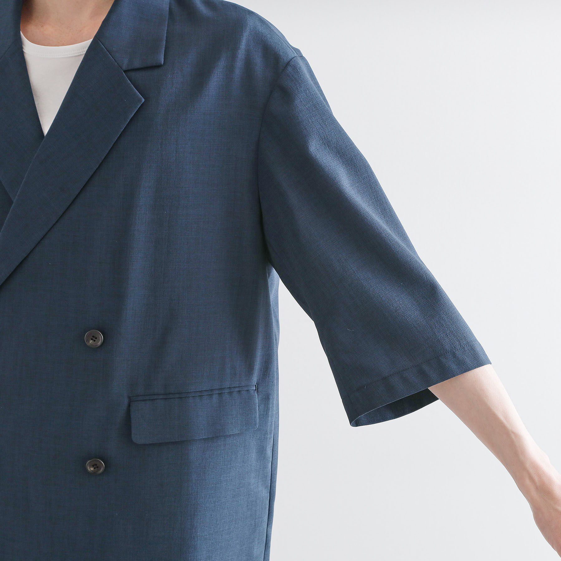 tk.TAKEO KIKUCHI「【セットアップ 2点セット】ダブルテーラード半袖ジャケット＋スラックス」|スーツ|