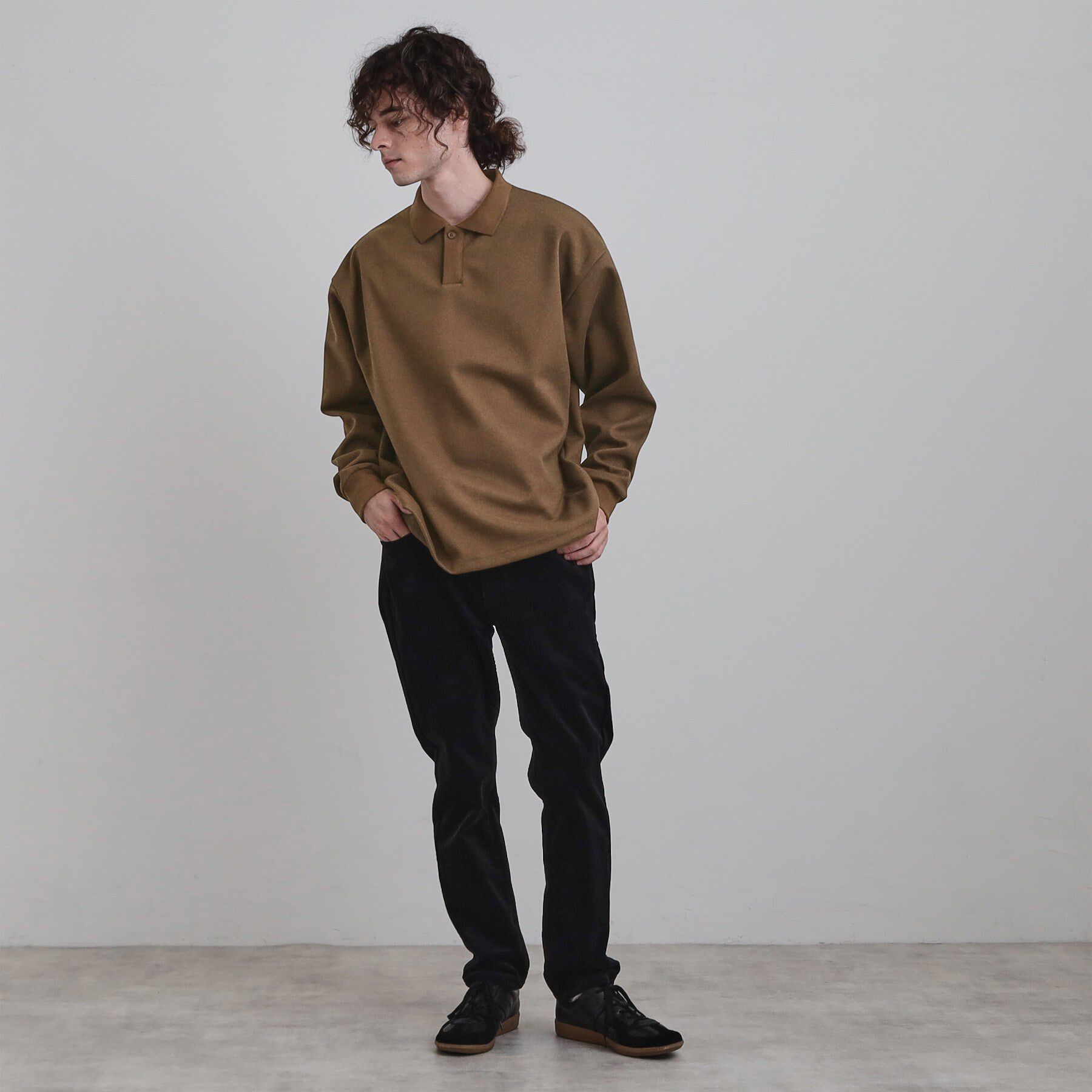 tk.TAKEO KIKUCHI「ヘリンボンジャカードスキッパーポロシャツ」|Tシャツ・カットソー|