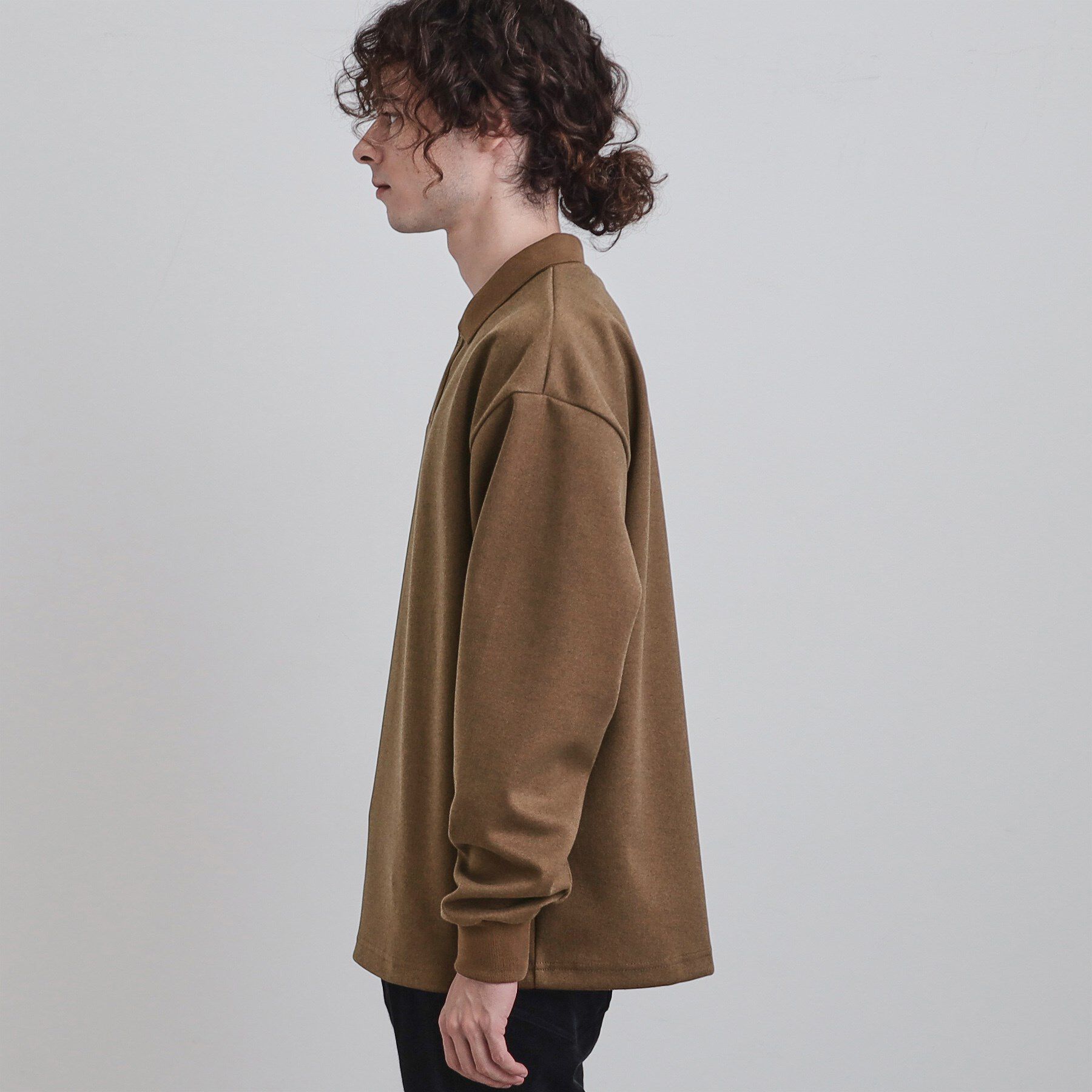 tk.TAKEO KIKUCHI「ヘリンボンジャカードスキッパーポロシャツ」|Tシャツ・カットソー|