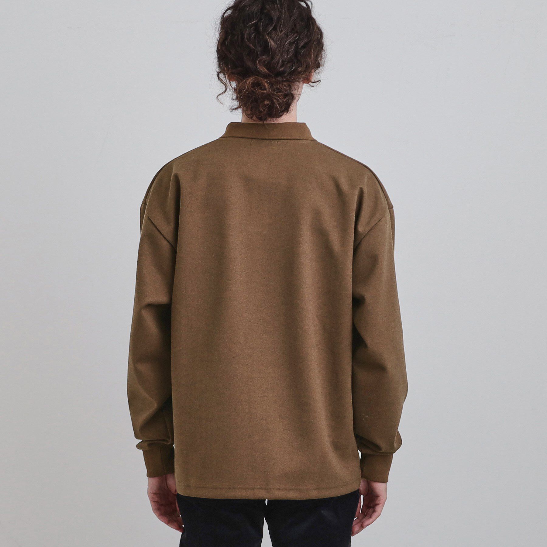 tk.TAKEO KIKUCHI「ヘリンボンジャカードスキッパーポロシャツ」|Tシャツ・カットソー|