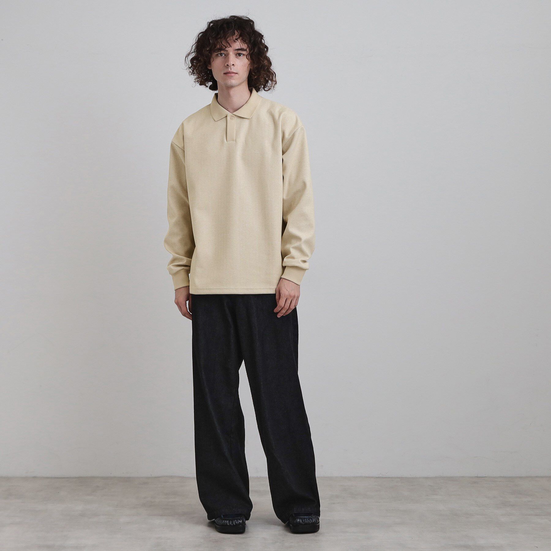 tk.TAKEO KIKUCHI「ヘリンボンジャカードスキッパーポロシャツ」|Tシャツ・カットソー|