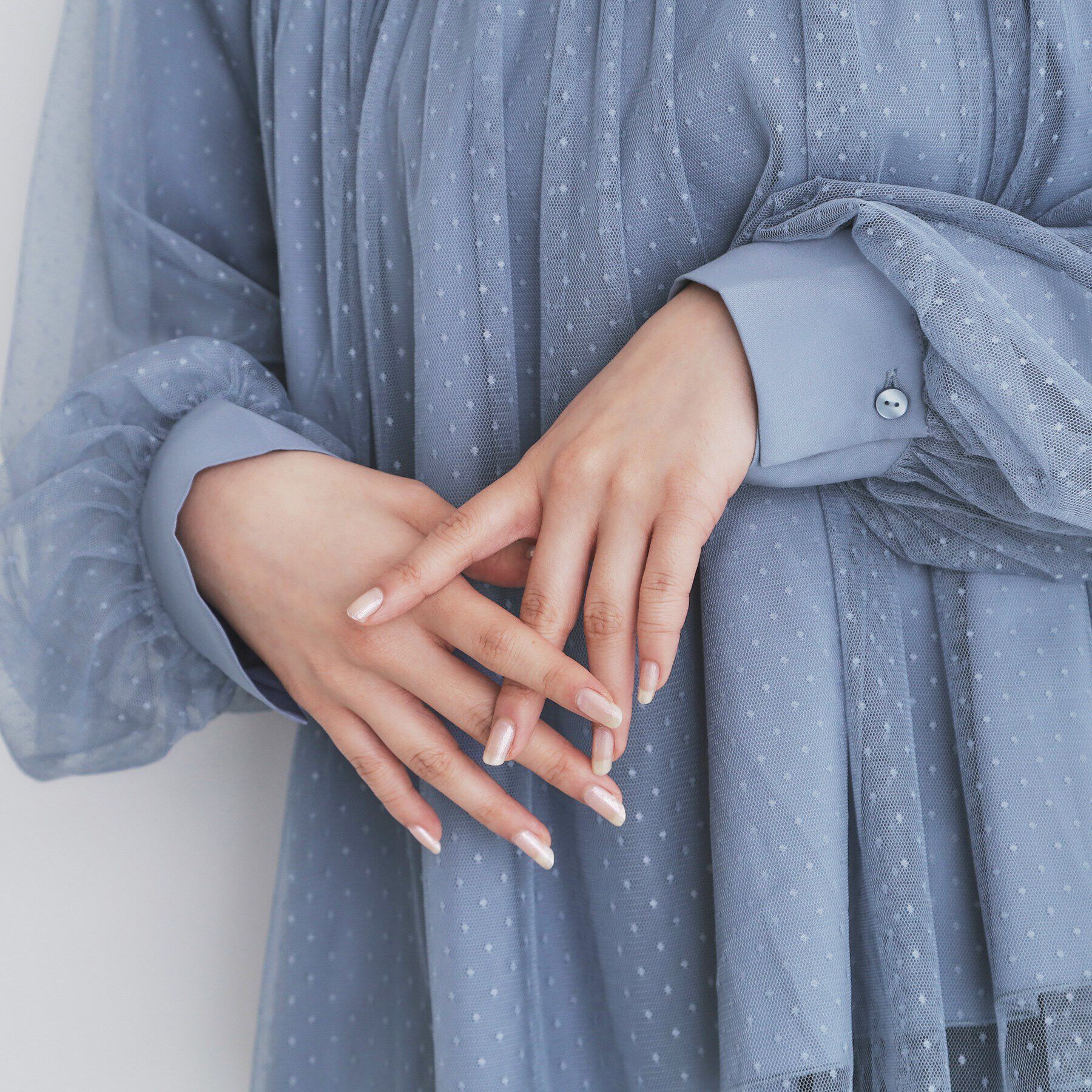 index「ドットチュールレイヤードブラウス【洗濯機洗い可】」|シャツ・ブラウス|