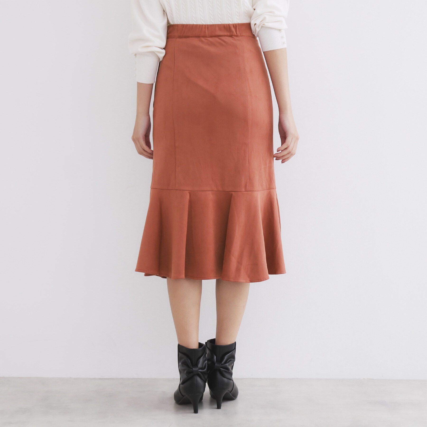 index「《S-LLsize》フェイクスウェードフレアスカート【洗濯機洗い可】」|スカート|