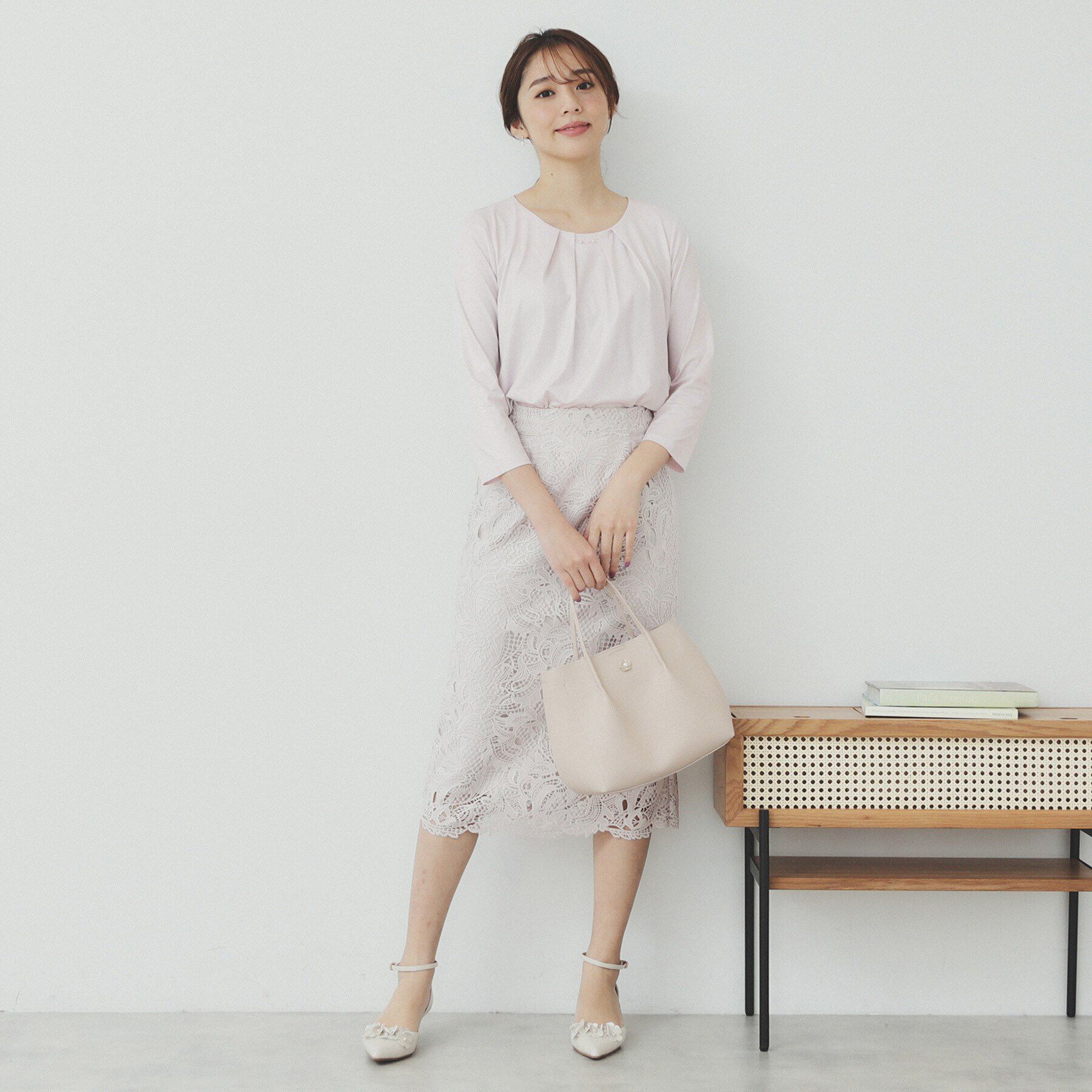 index「パール調チェーン付きフロントタックトップス【洗濯機洗い可】」|シャツ・ブラウス|