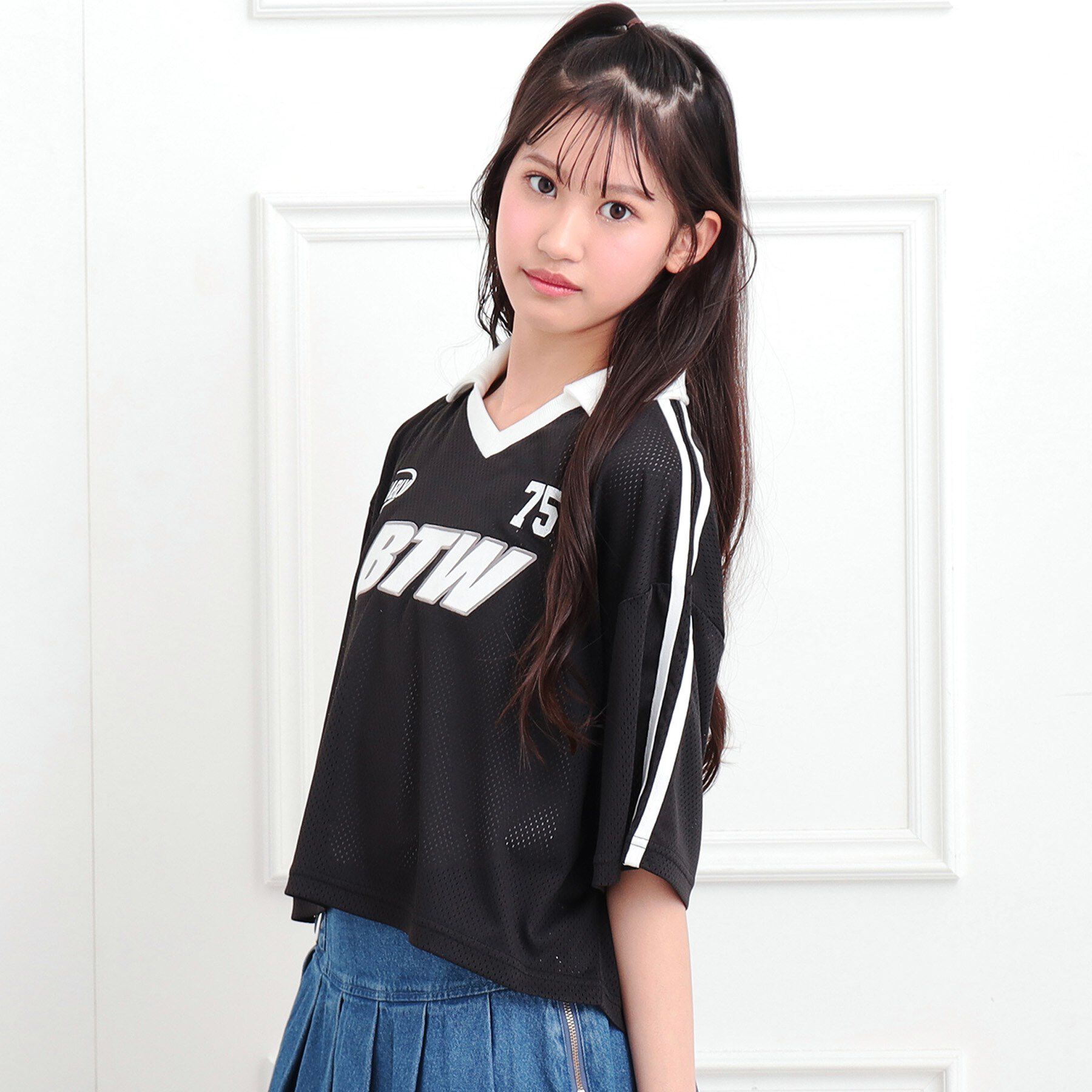 PINK-latte「【セットアイテム】衿付きVネックメッシュT＋タンクセット」|その他|