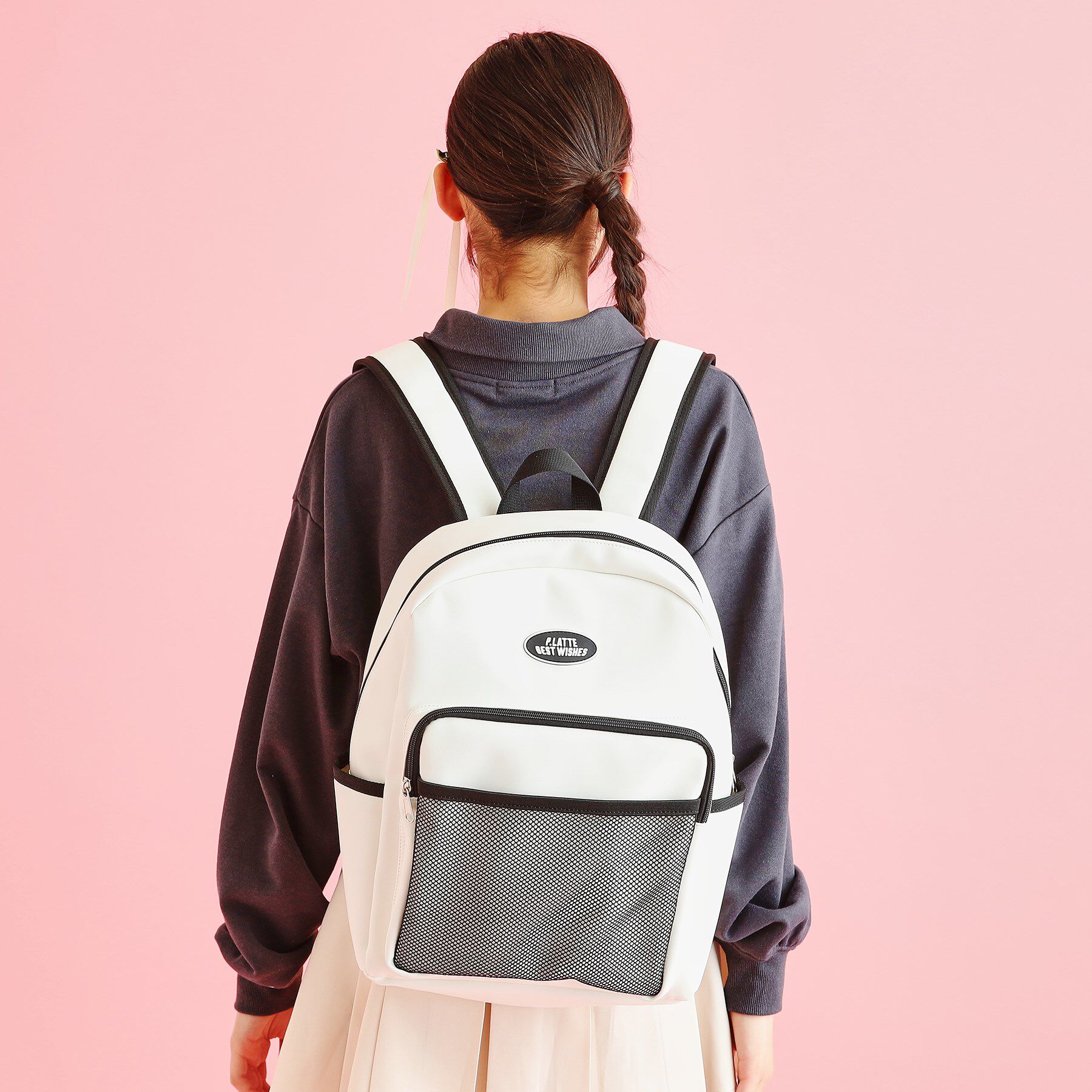 PINK-latte「合皮リュック」|リュック|