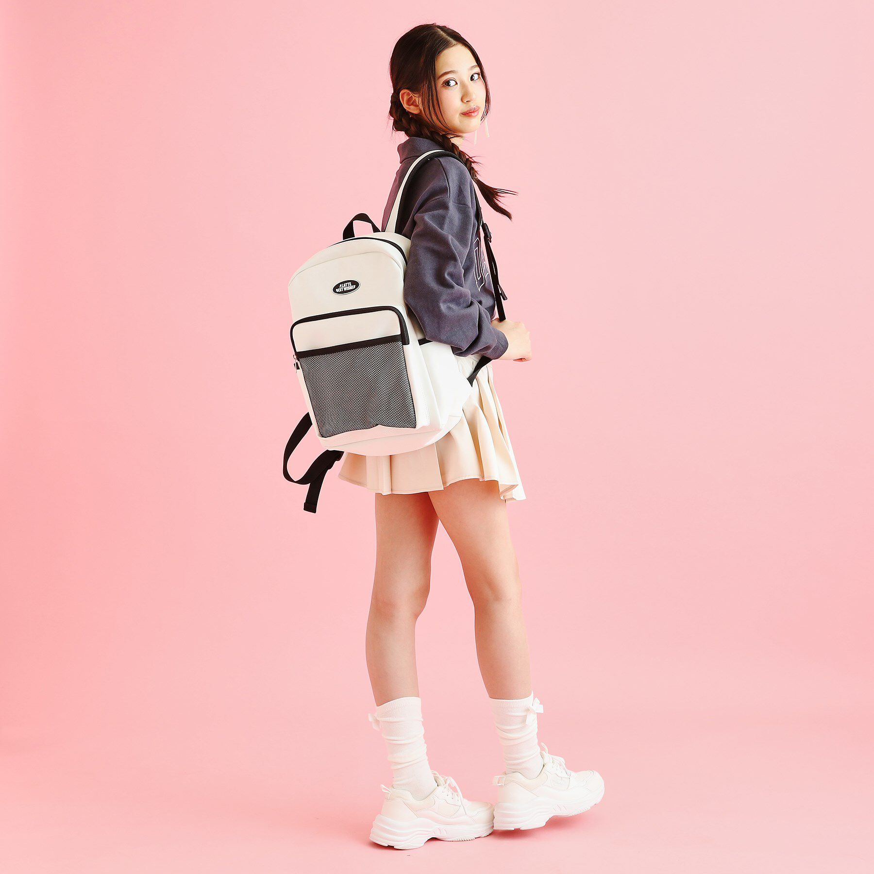 PINK-latte「合皮リュック」|リュック|