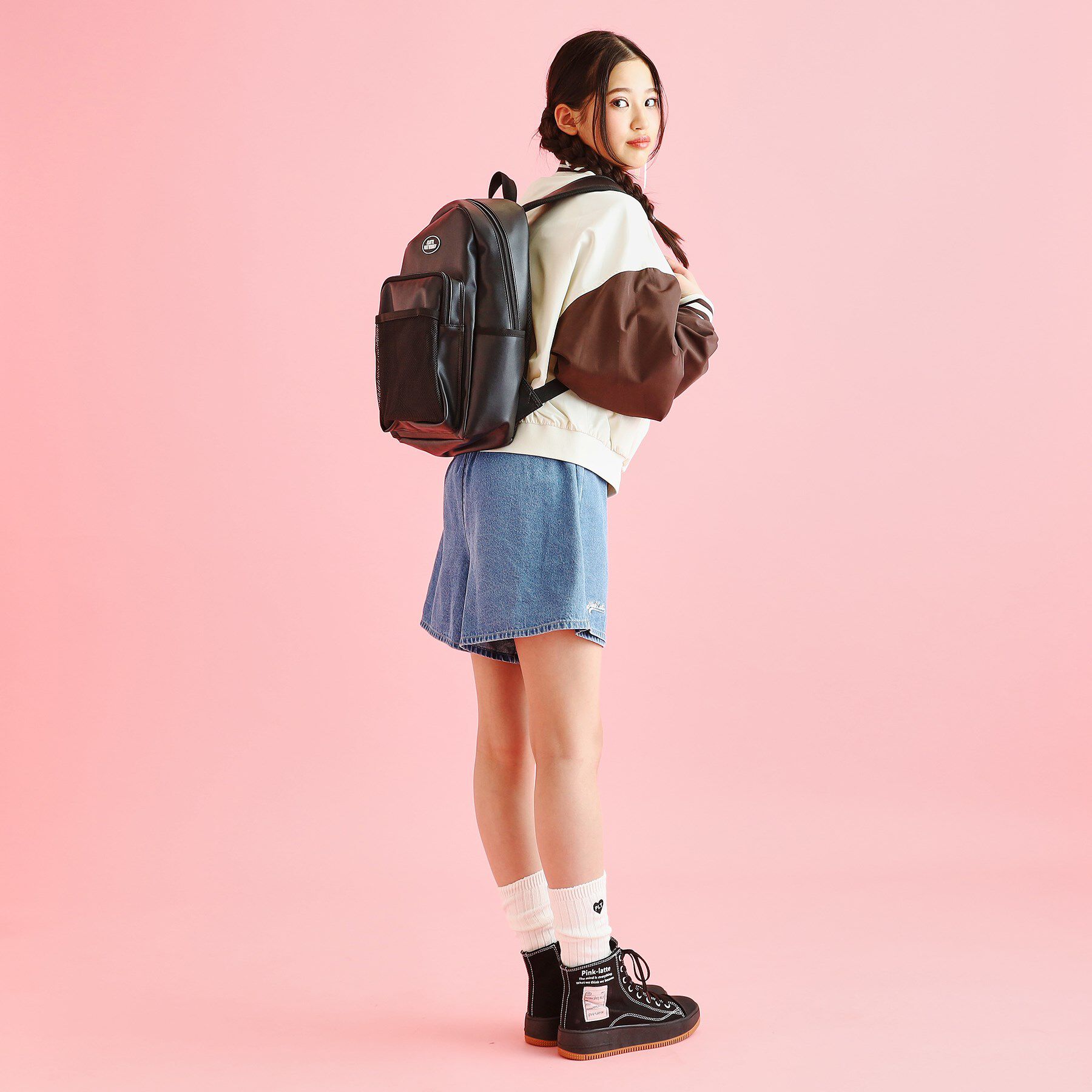 PINK-latte「合皮リュック」|リュック|