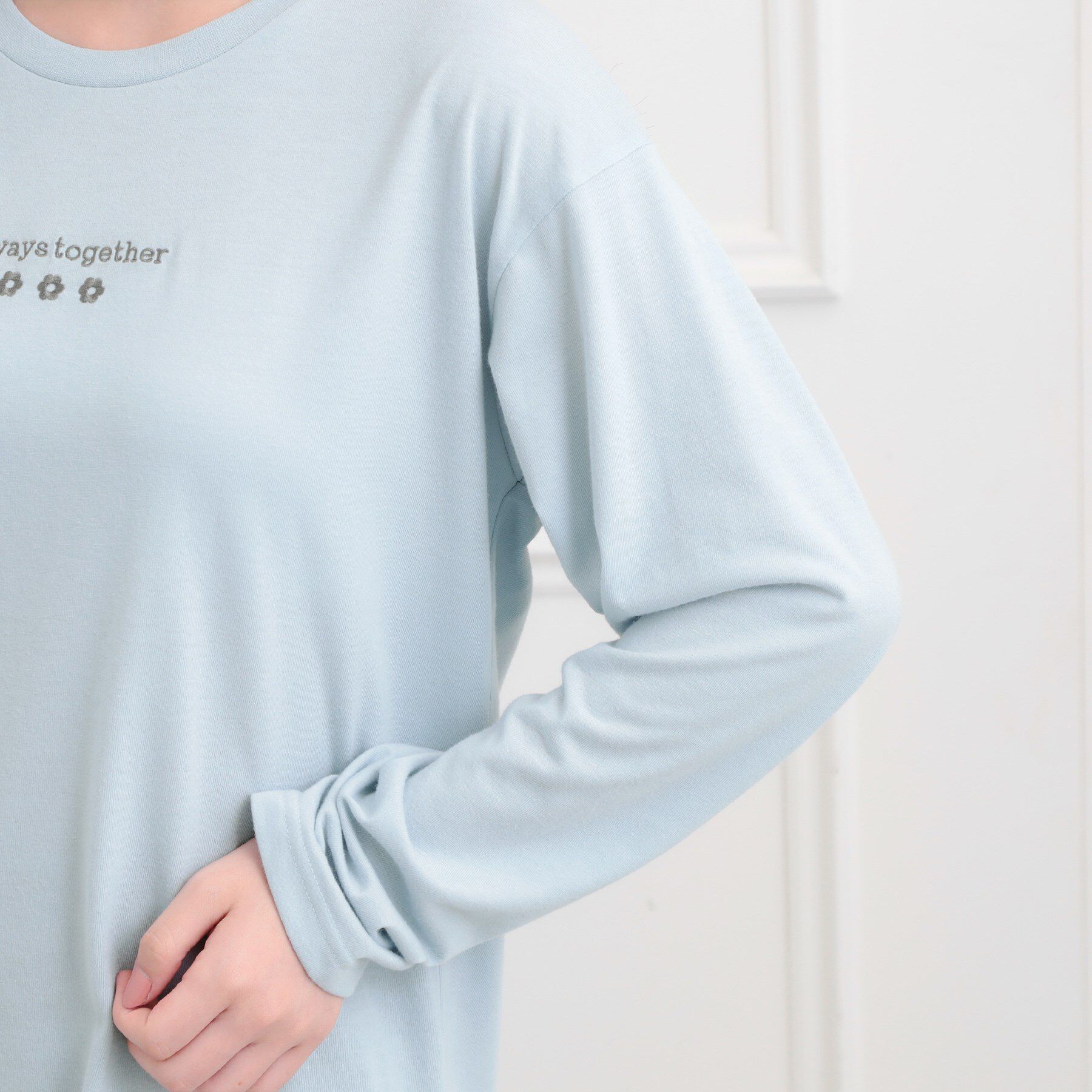 PINK-latte「くまちゃんビッグロンT」|Tシャツ・カットソー|