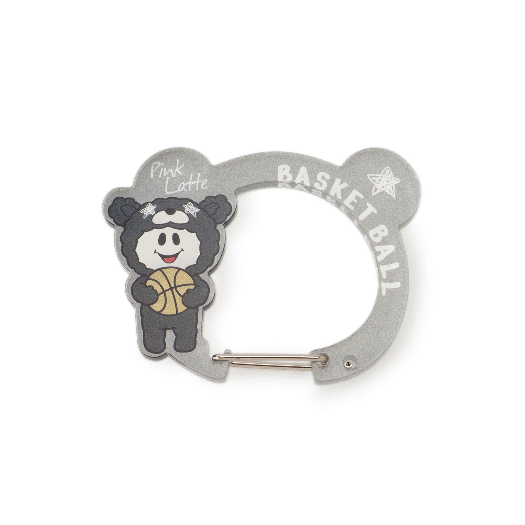 PINK-latte「マスコットカラビナ」|キーケース|ブラック(019)