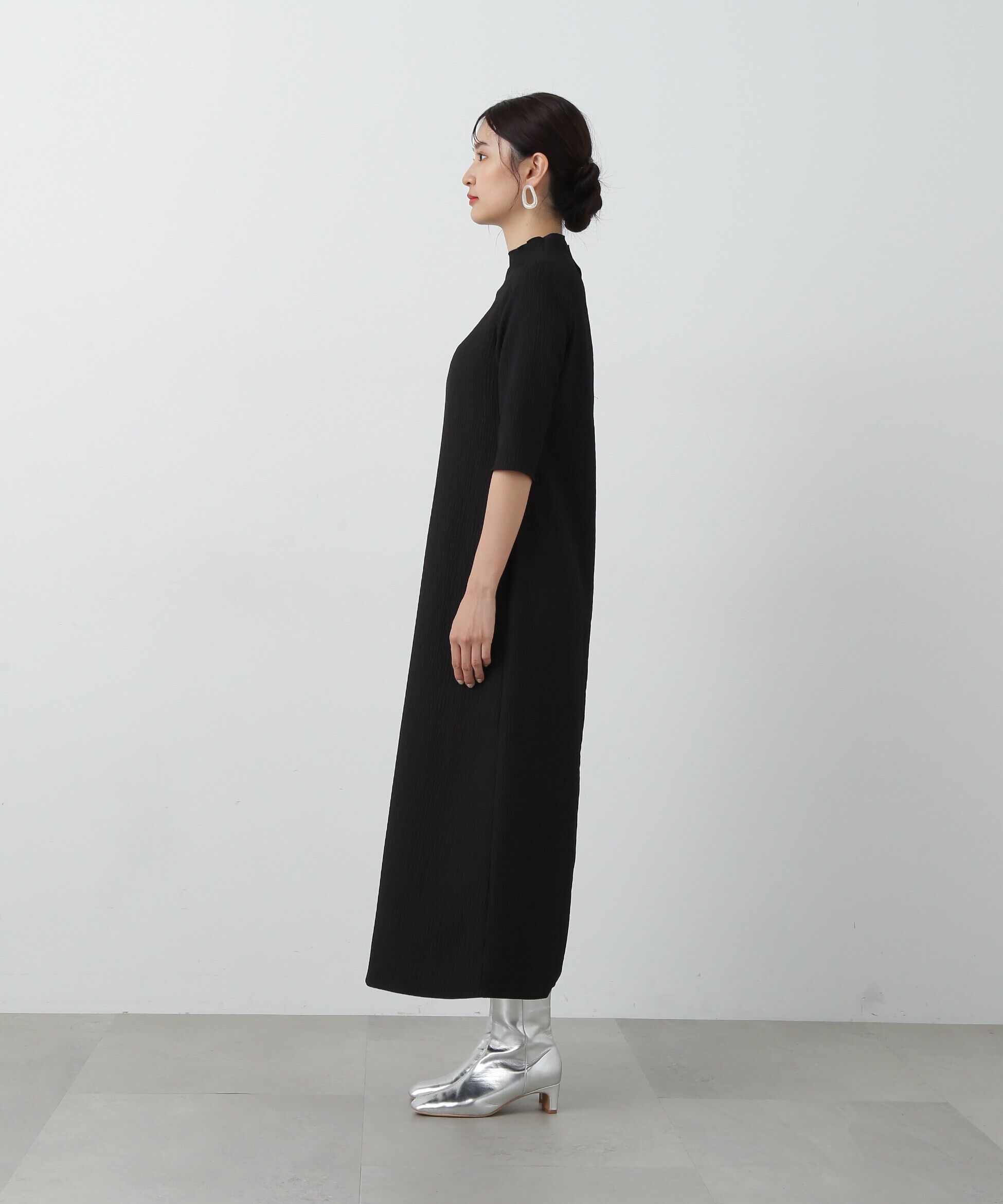  「楊柳カットロングワンピース」|ワンピース|