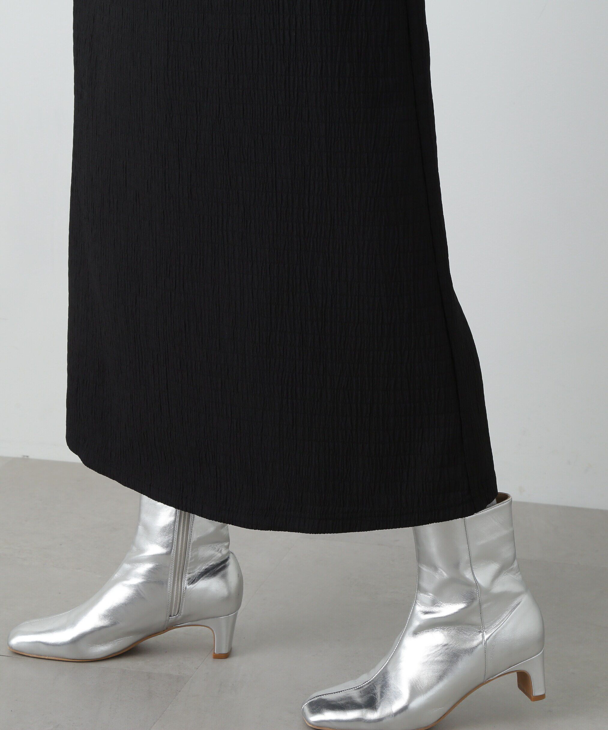  「楊柳カットロングワンピース」|ワンピース|