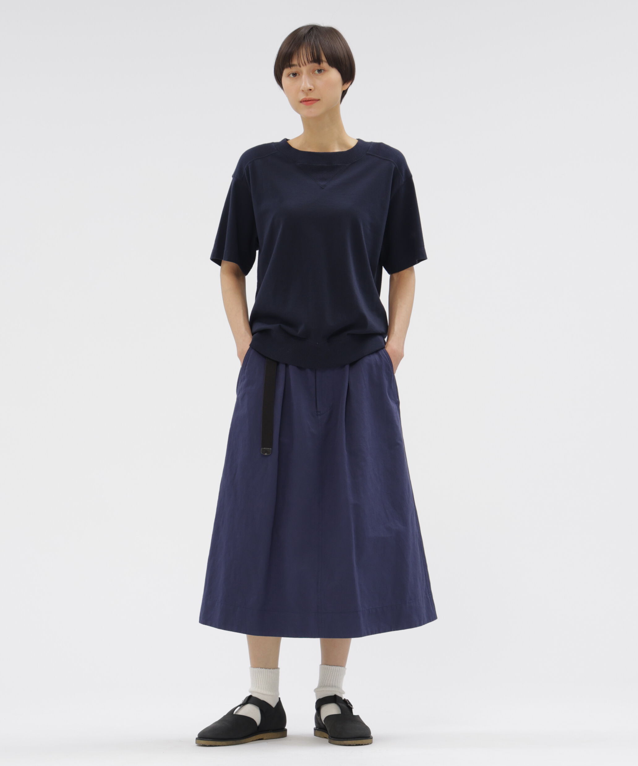 MHL.「GARMENT DYE LIGHT DRY JERSEY TOP」|Tシャツ・カットソー|