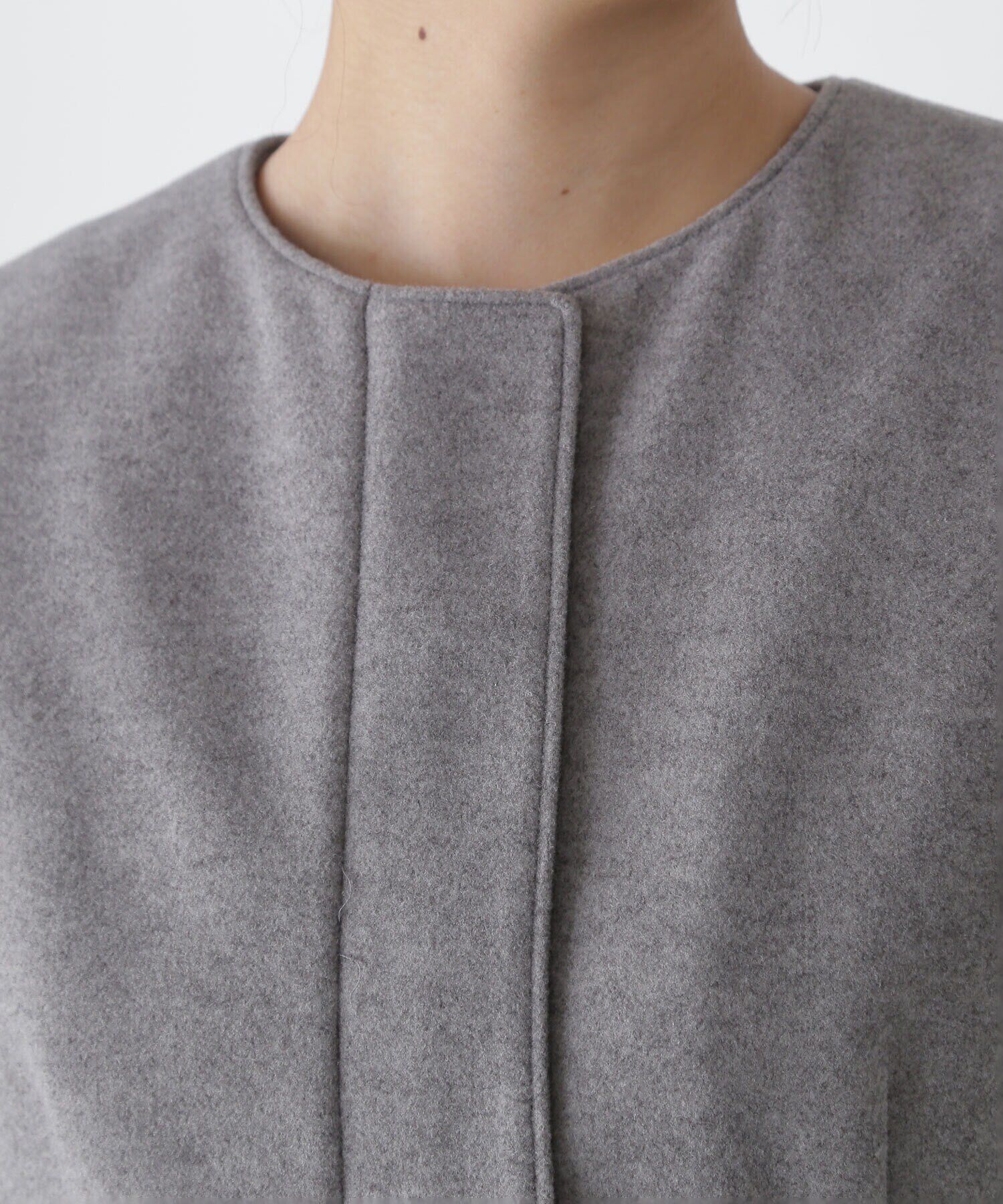  「＜圧縮ジャージーシリーズ＞フォルムジレ　24AW」|ブルゾン・スタジャン|