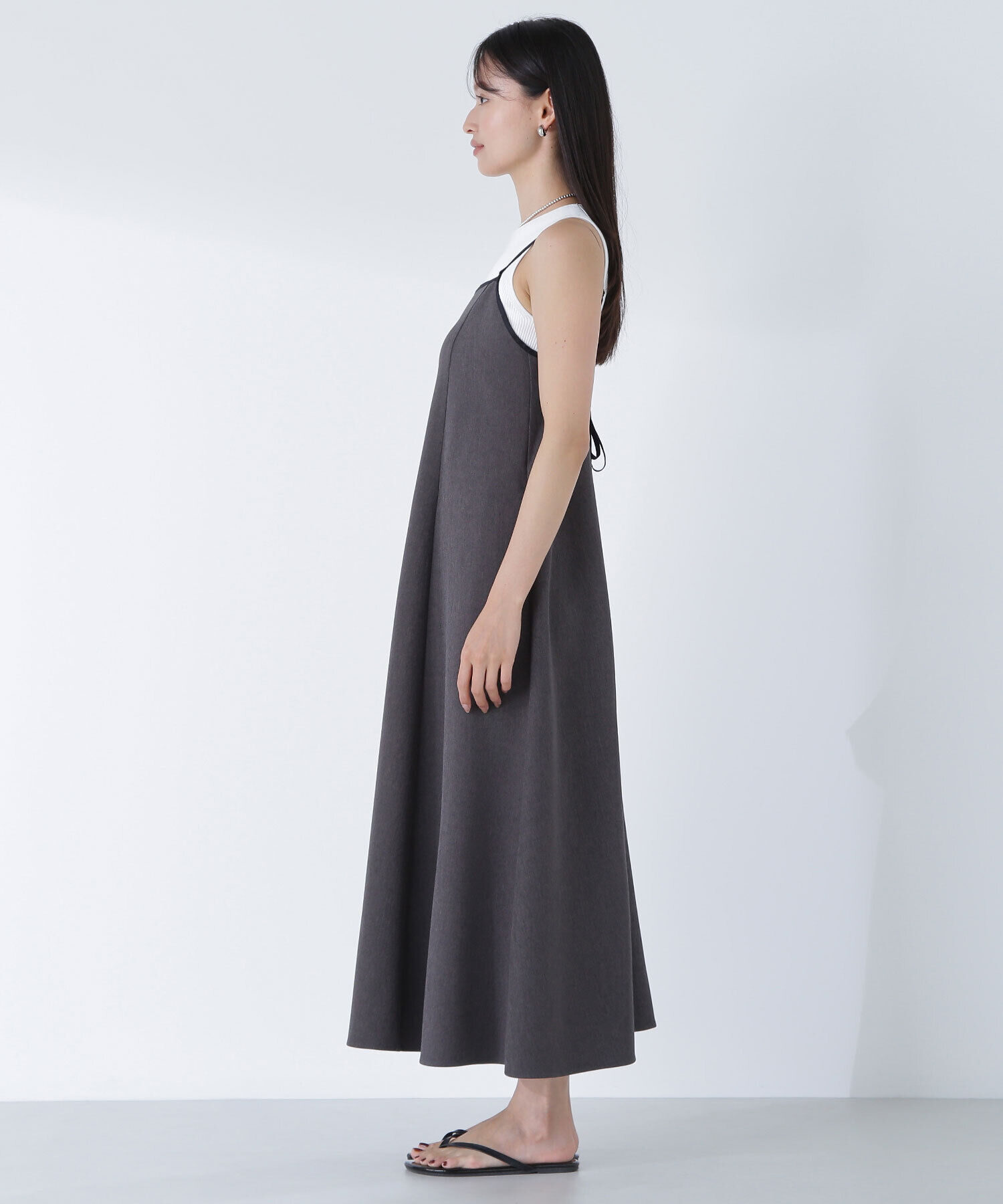  「バイカラーキャミワンピース」|ワンピース|