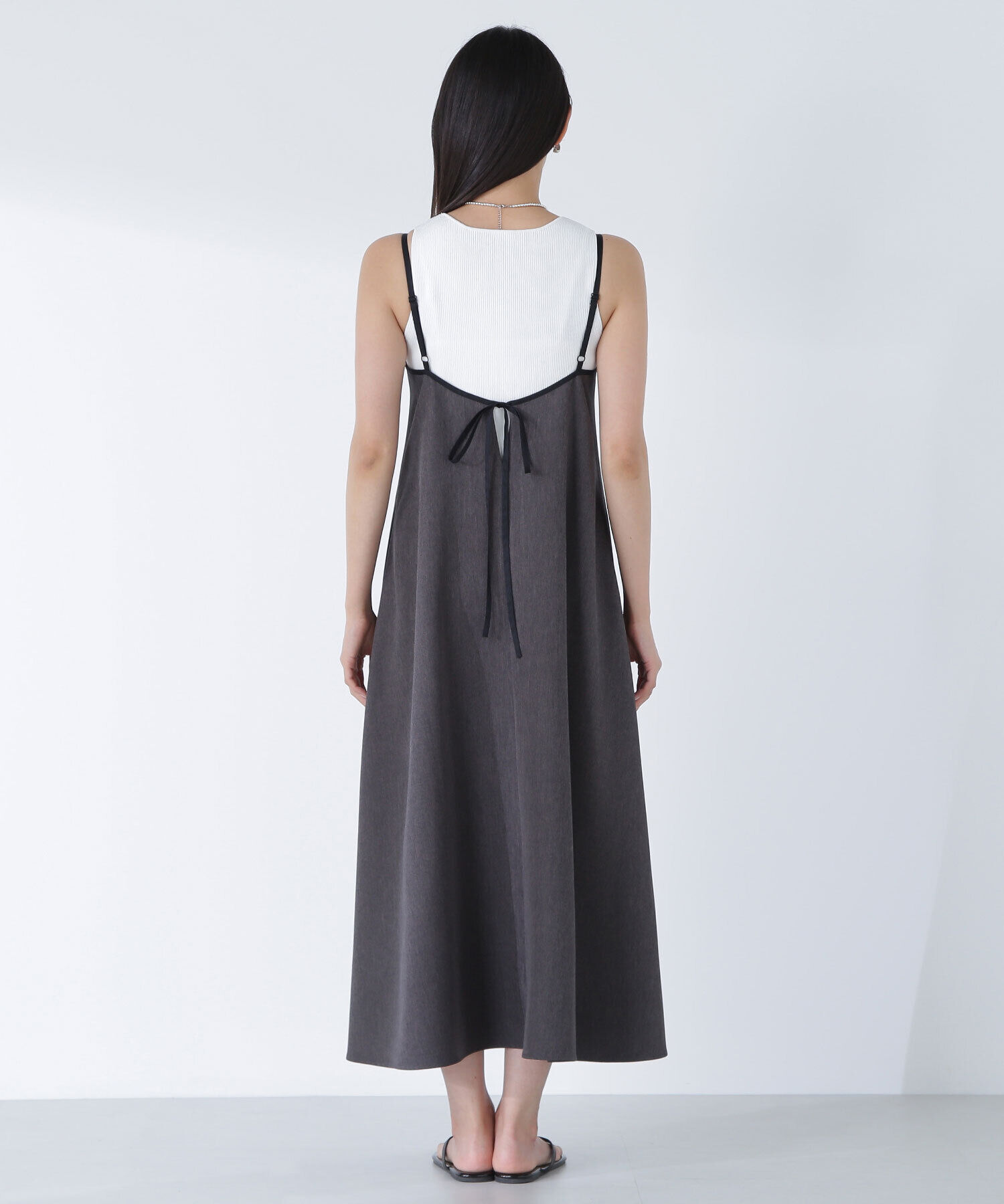  「バイカラーキャミワンピース」|ワンピース|