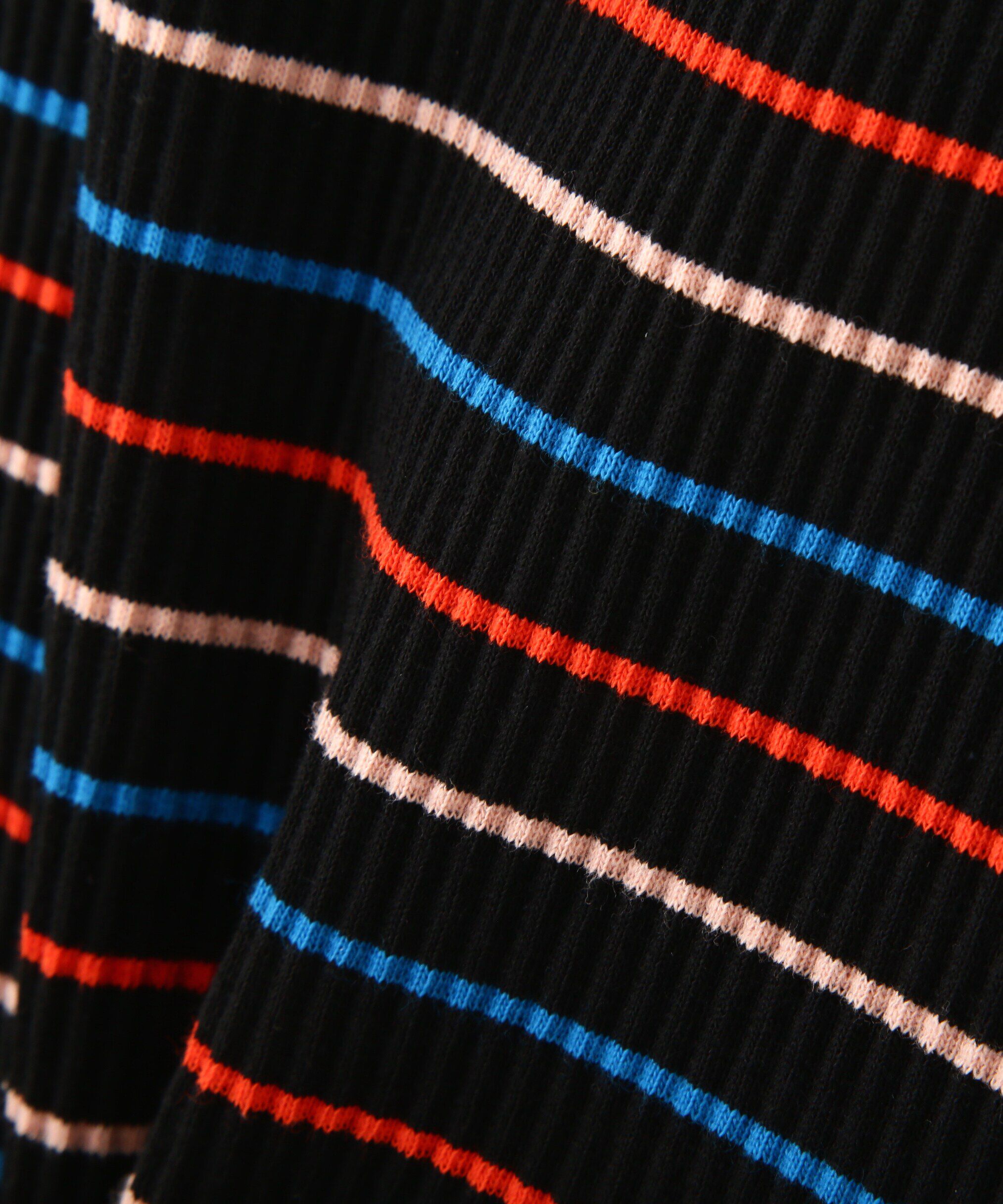  「マルチボーダースクエアネックリブタンクトップ」|Tシャツ・カットソー|