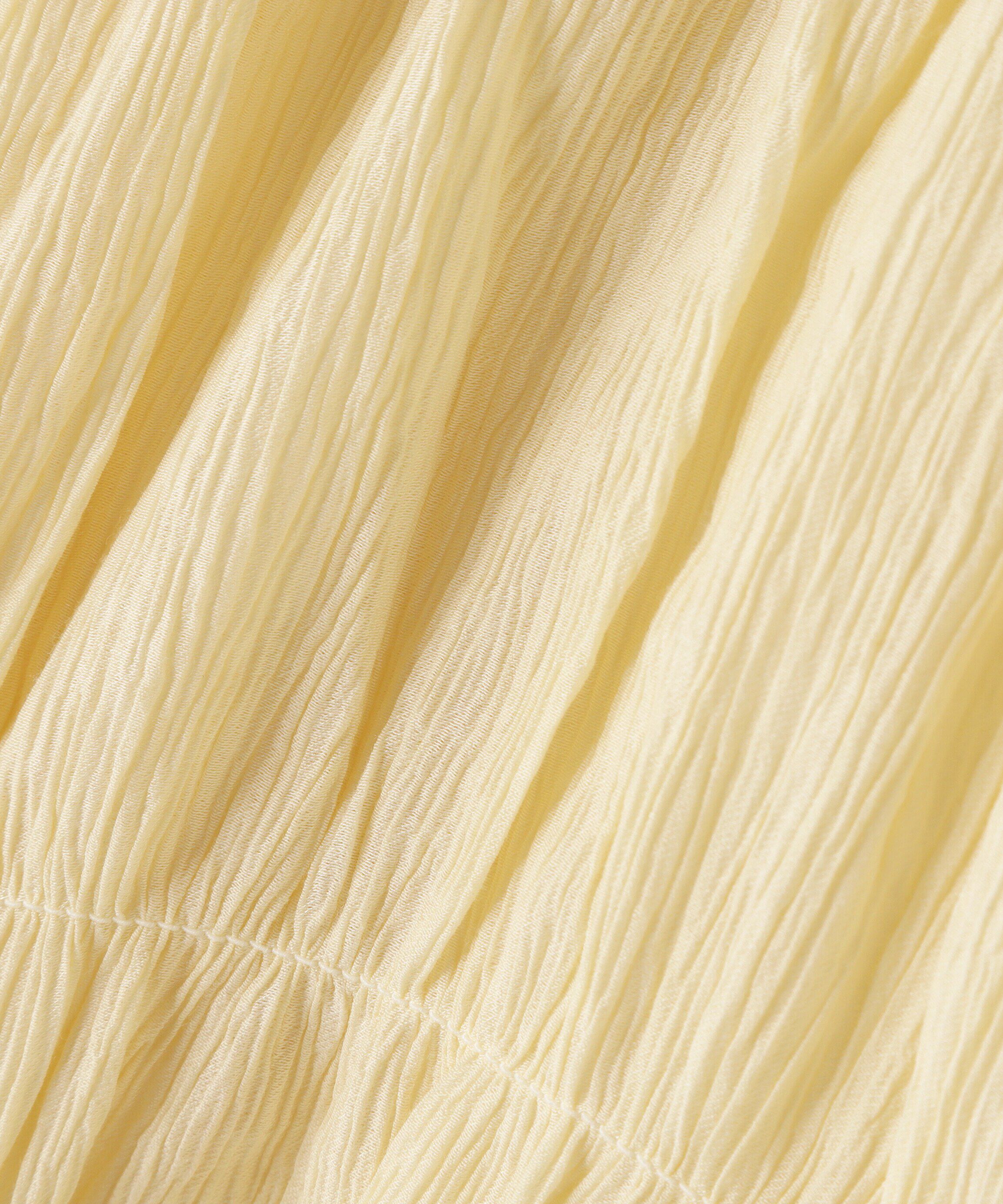  「シアーギャザー前開き短丈ブラウス」|シャツ・ブラウス|