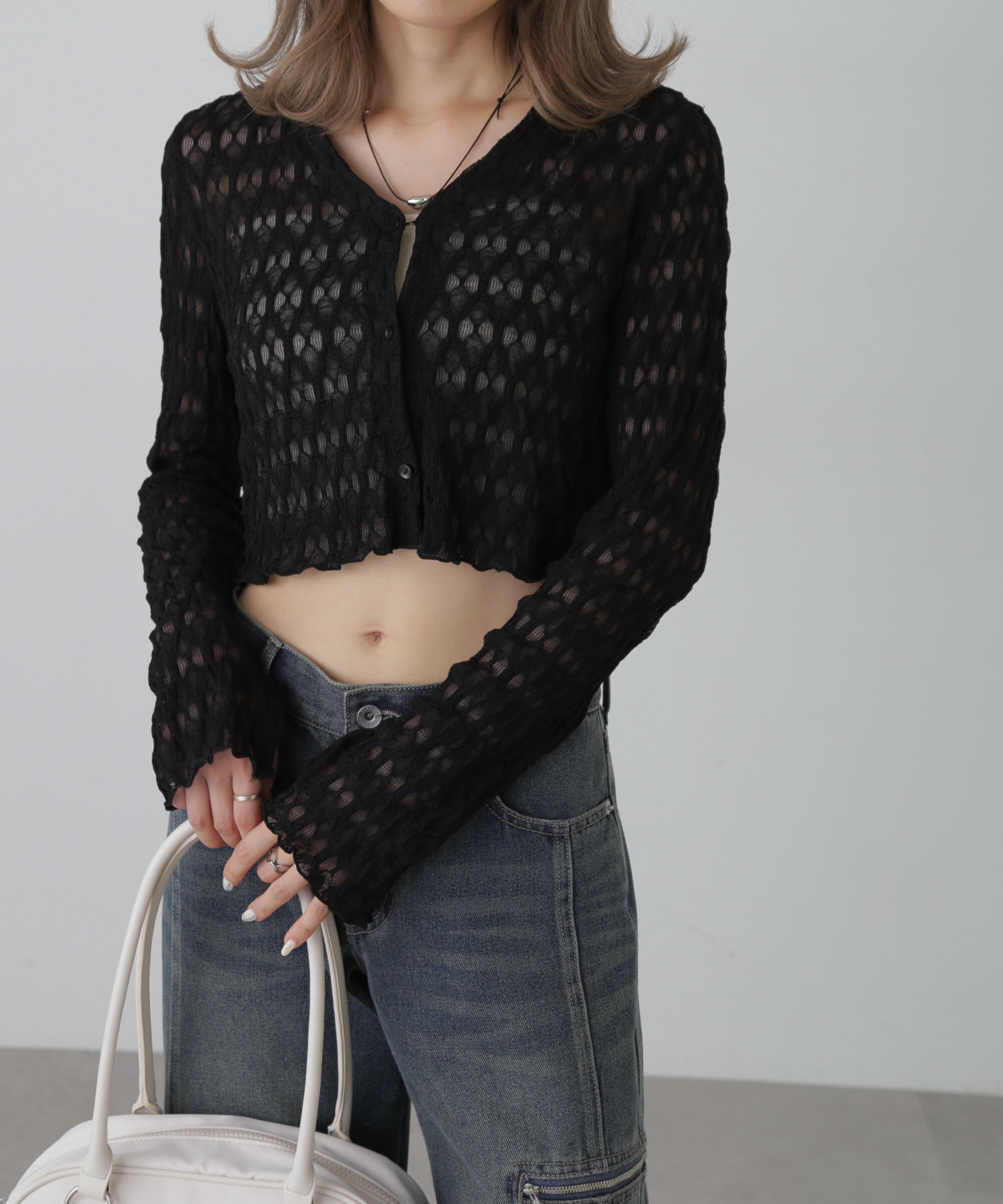  「シアーチュールカーディガン」|Tシャツ・カットソー|