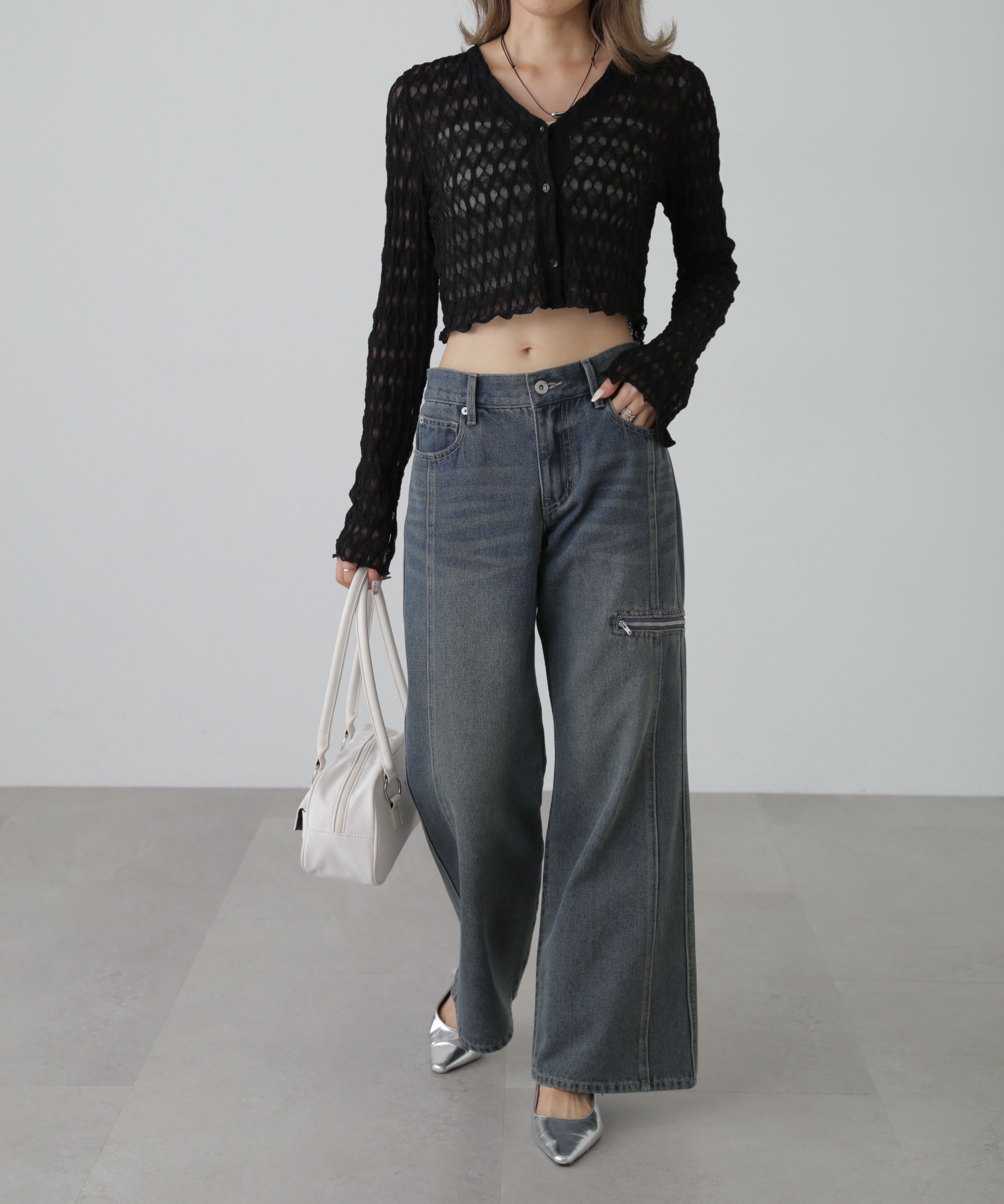  「シアーチュールカーディガン」|Tシャツ・カットソー|