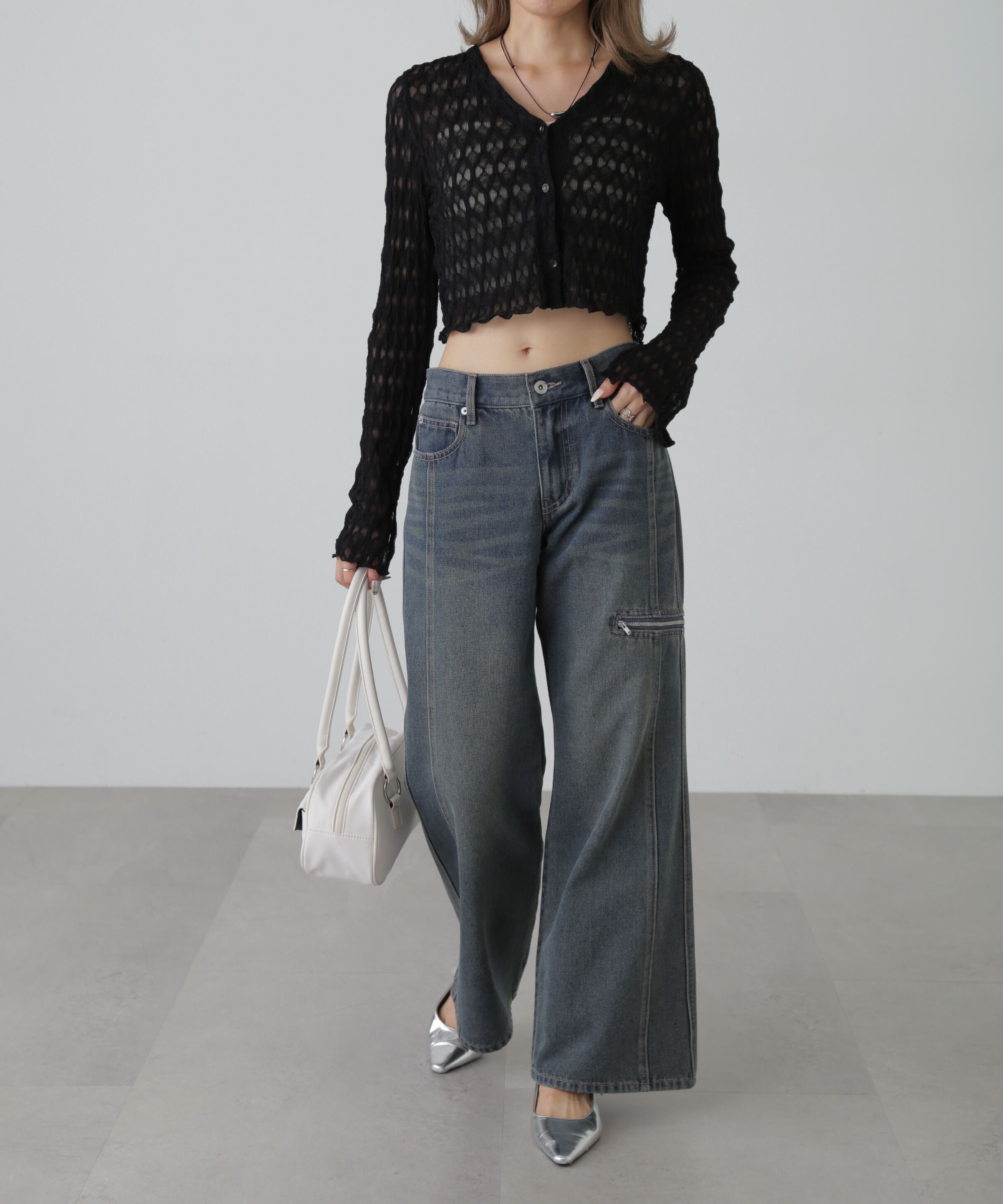  「シアーチュールカーディガン」|Tシャツ・カットソー|