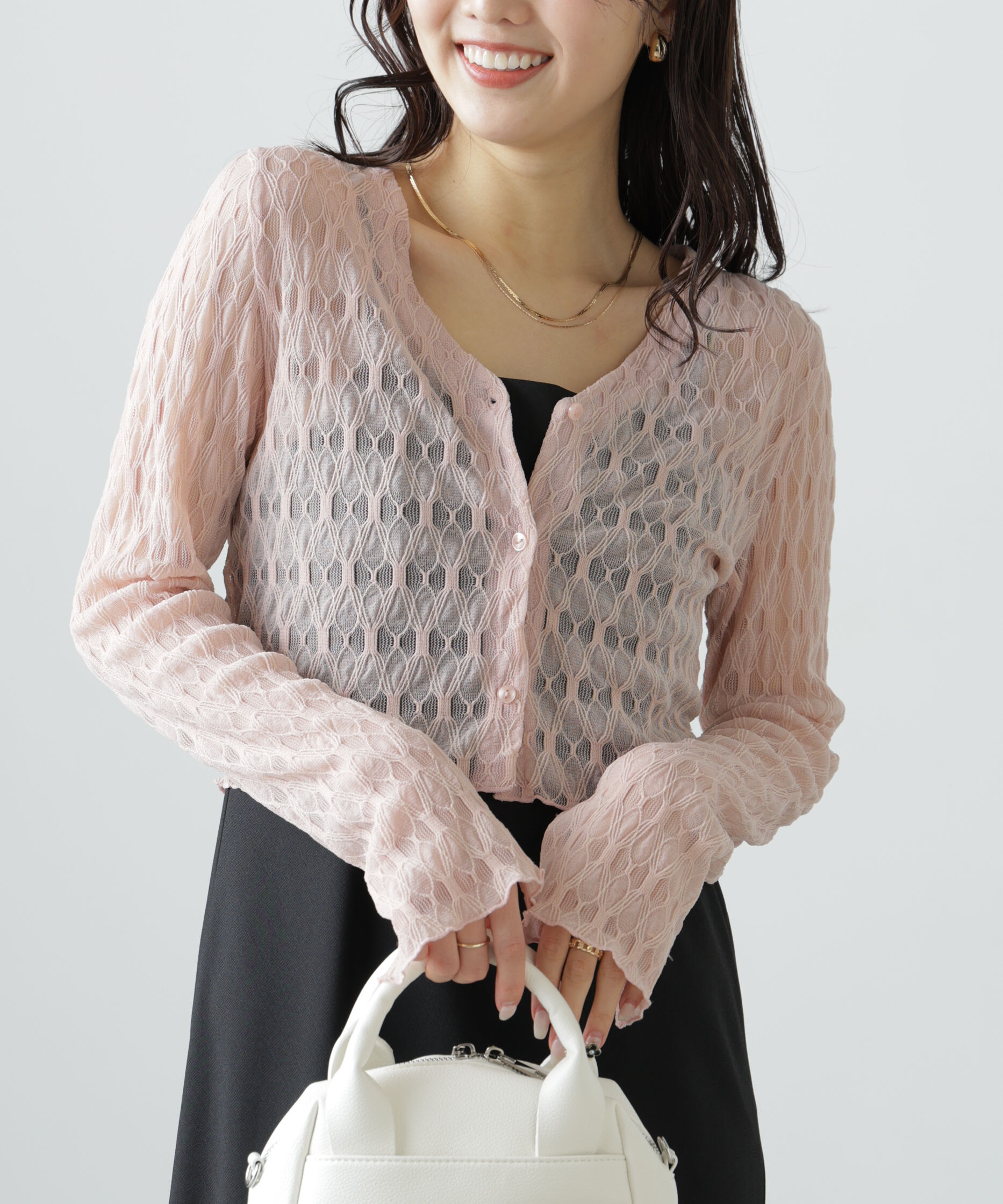  「シアーチュールカーディガン」|Tシャツ・カットソー|