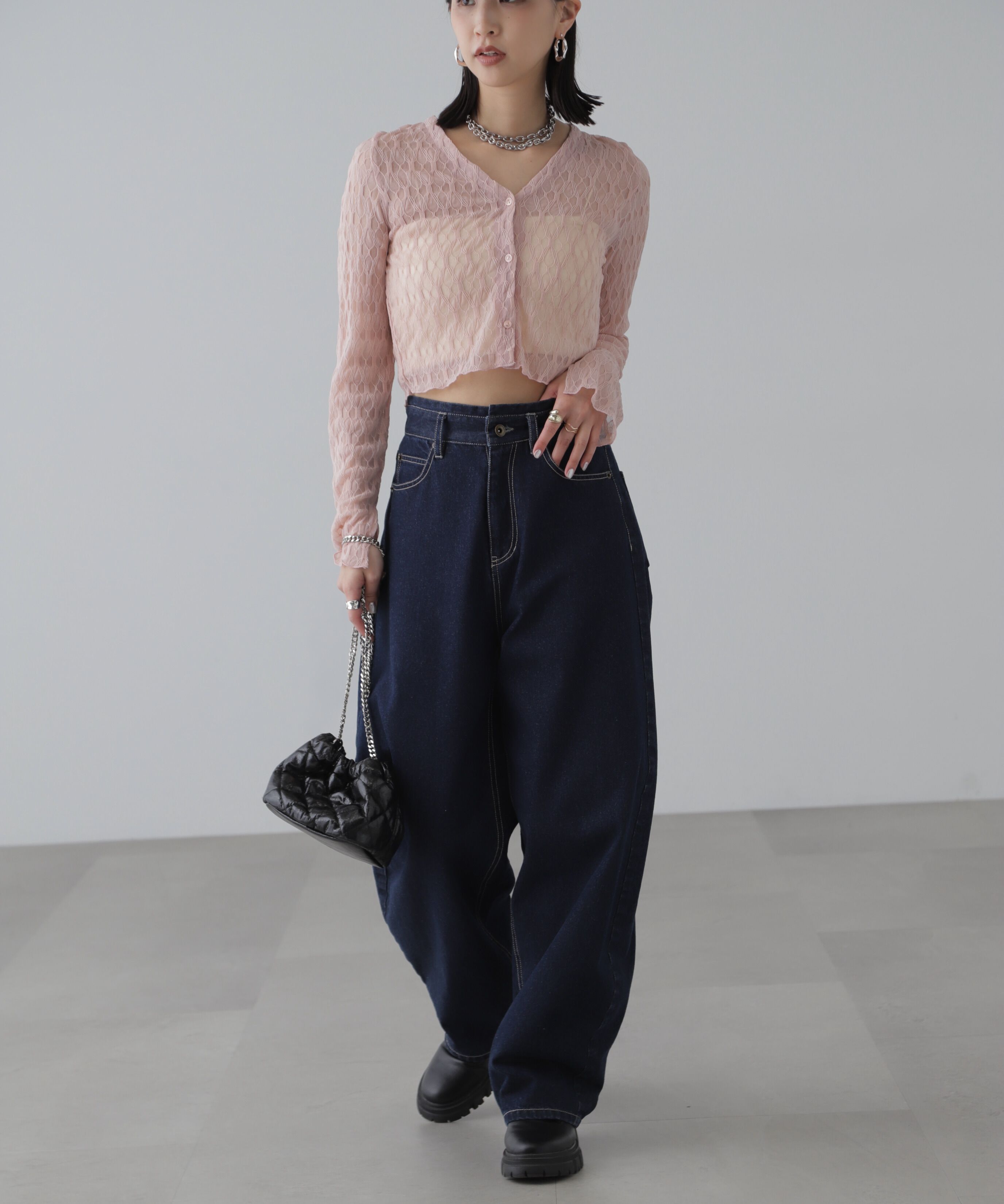  「シアーチュールカーディガン」|Tシャツ・カットソー|