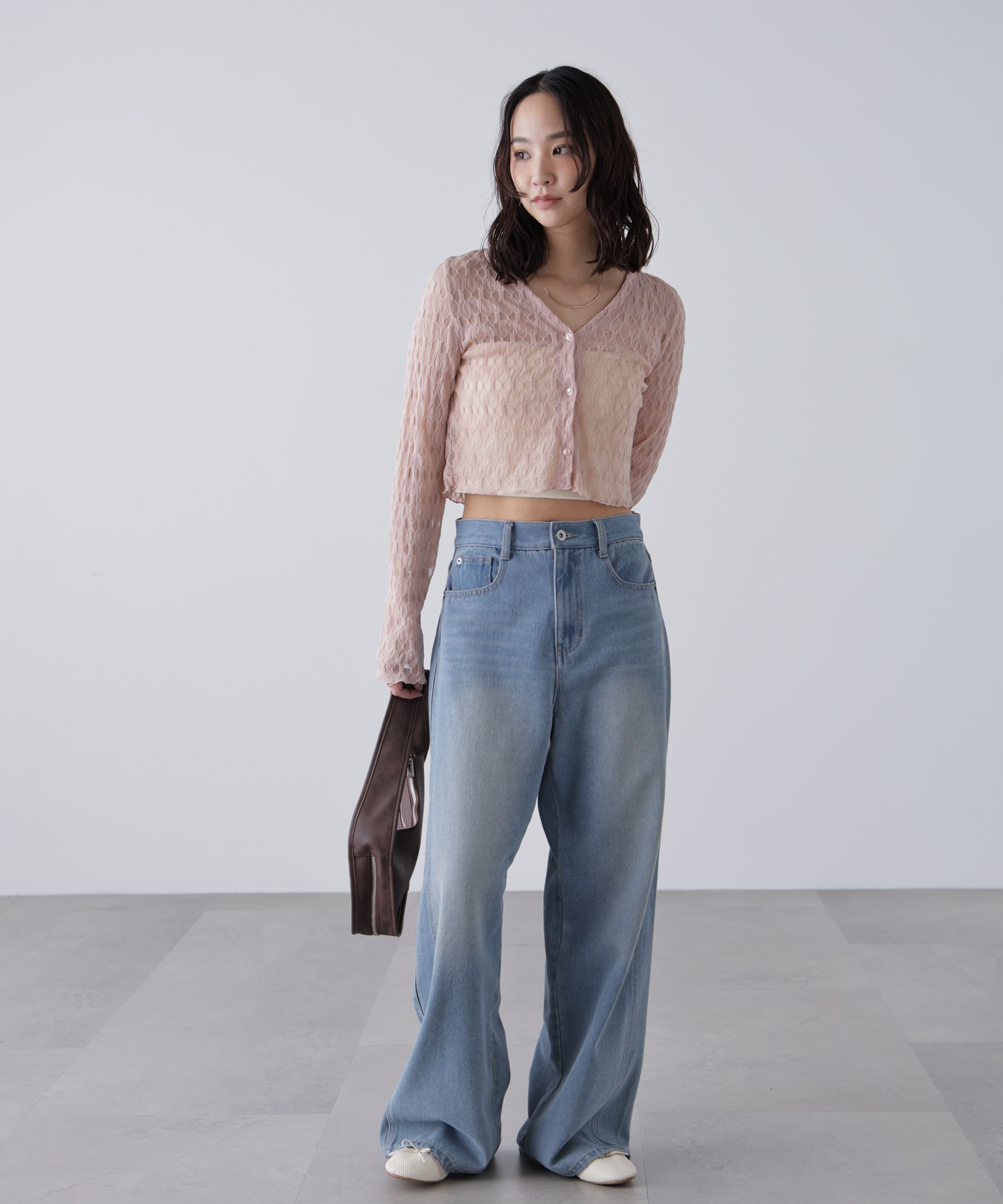  「シアーチュールカーディガン」|Tシャツ・カットソー|