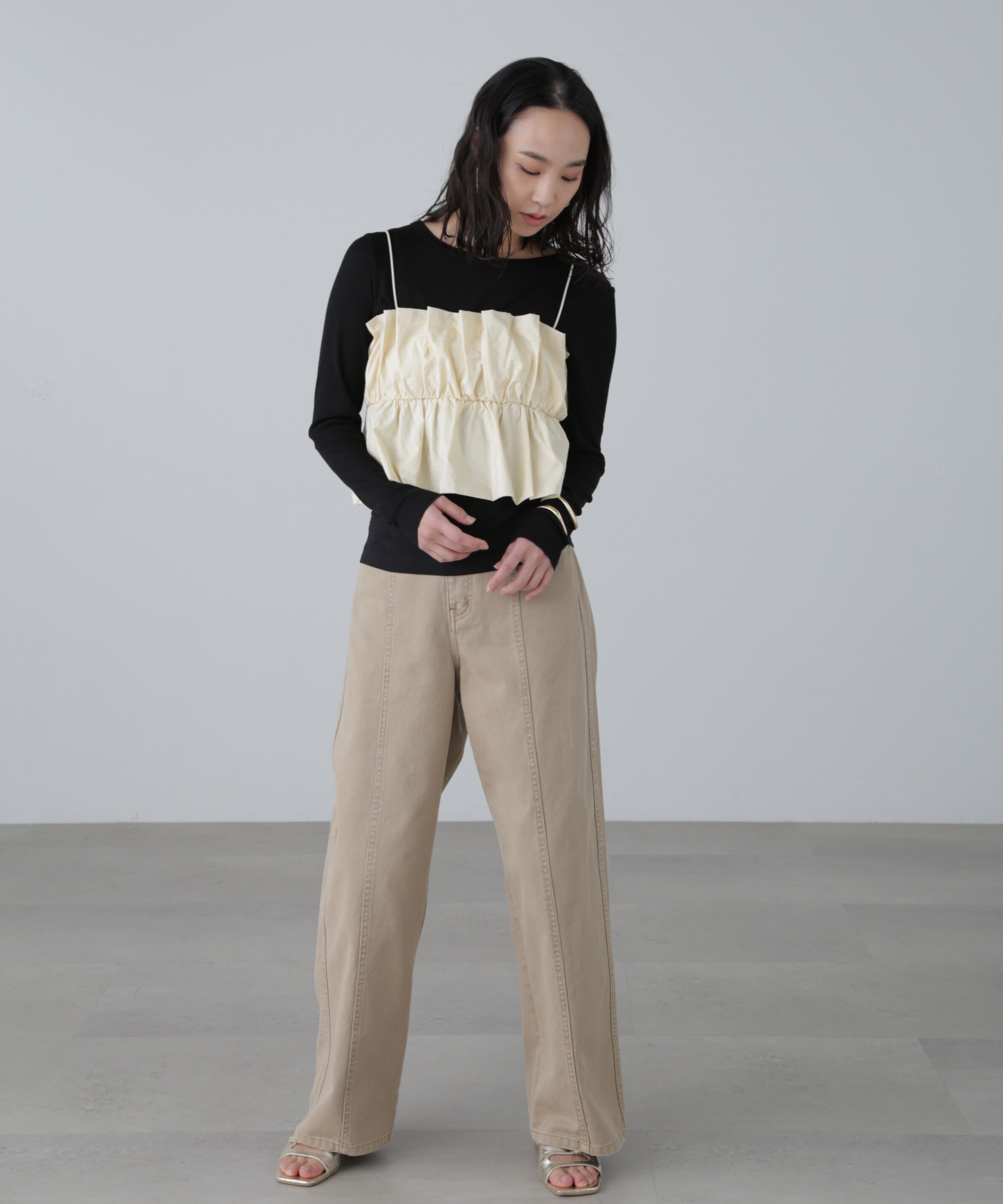  「シャイニーキャミソールビスチェ」|シャツ・ブラウス|