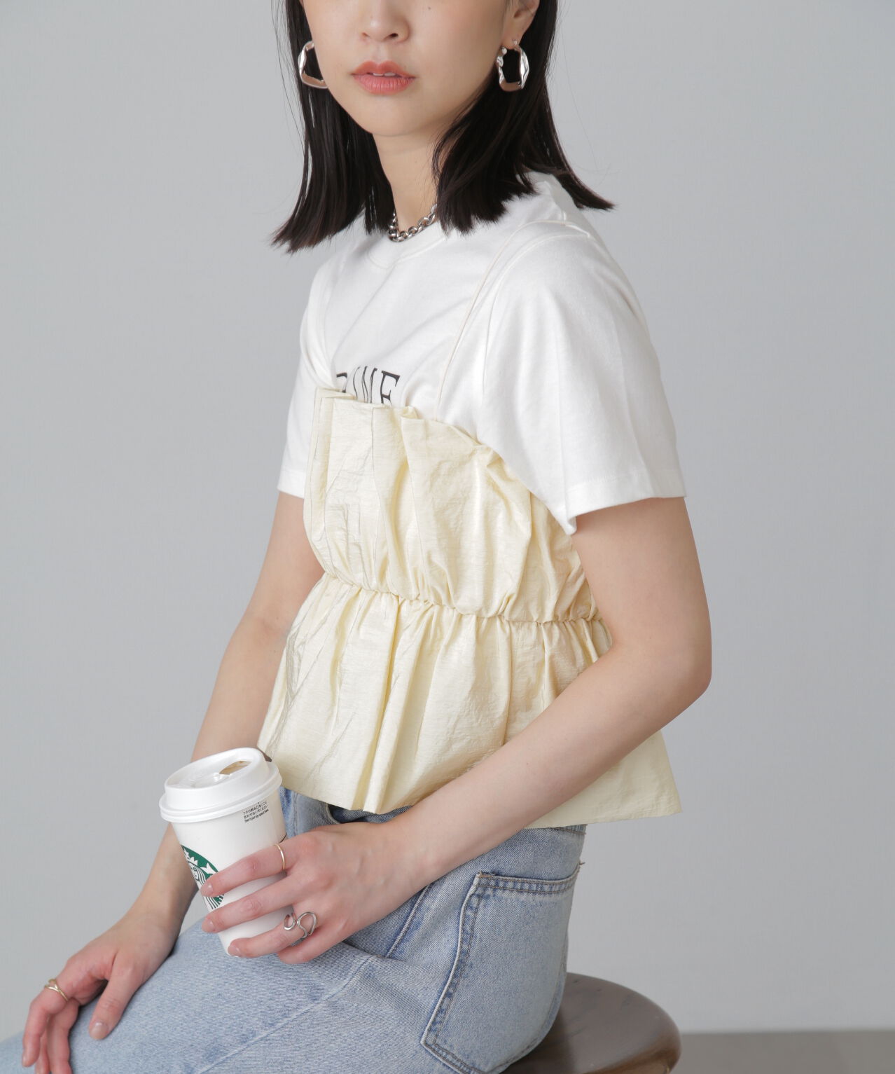  「シャイニーキャミソールビスチェ」|シャツ・ブラウス|