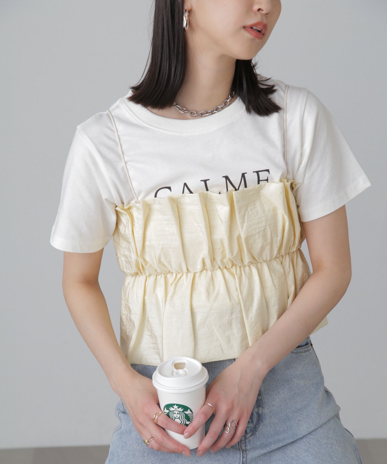  「シャイニーキャミソールビスチェ」|シャツ・ブラウス|