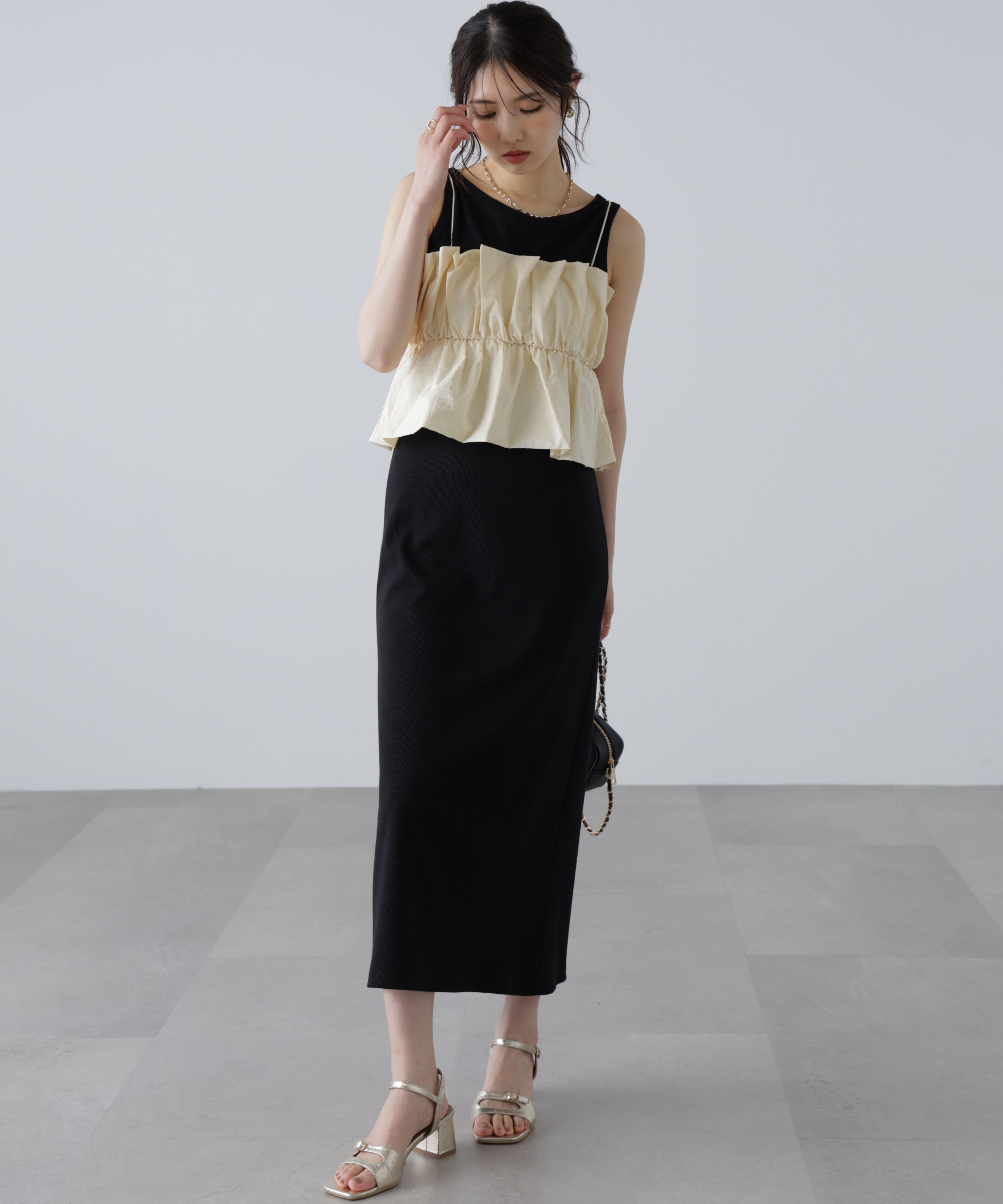  「シャイニーキャミソールビスチェ」|シャツ・ブラウス|