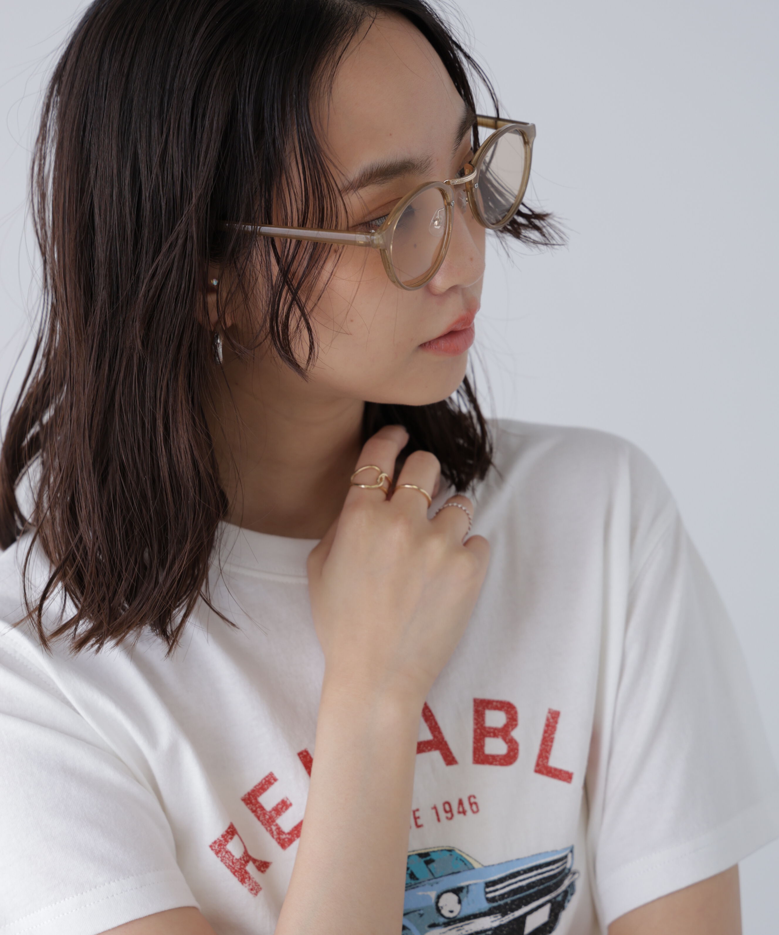  「ボストン型サングラス」|ハンカチ|