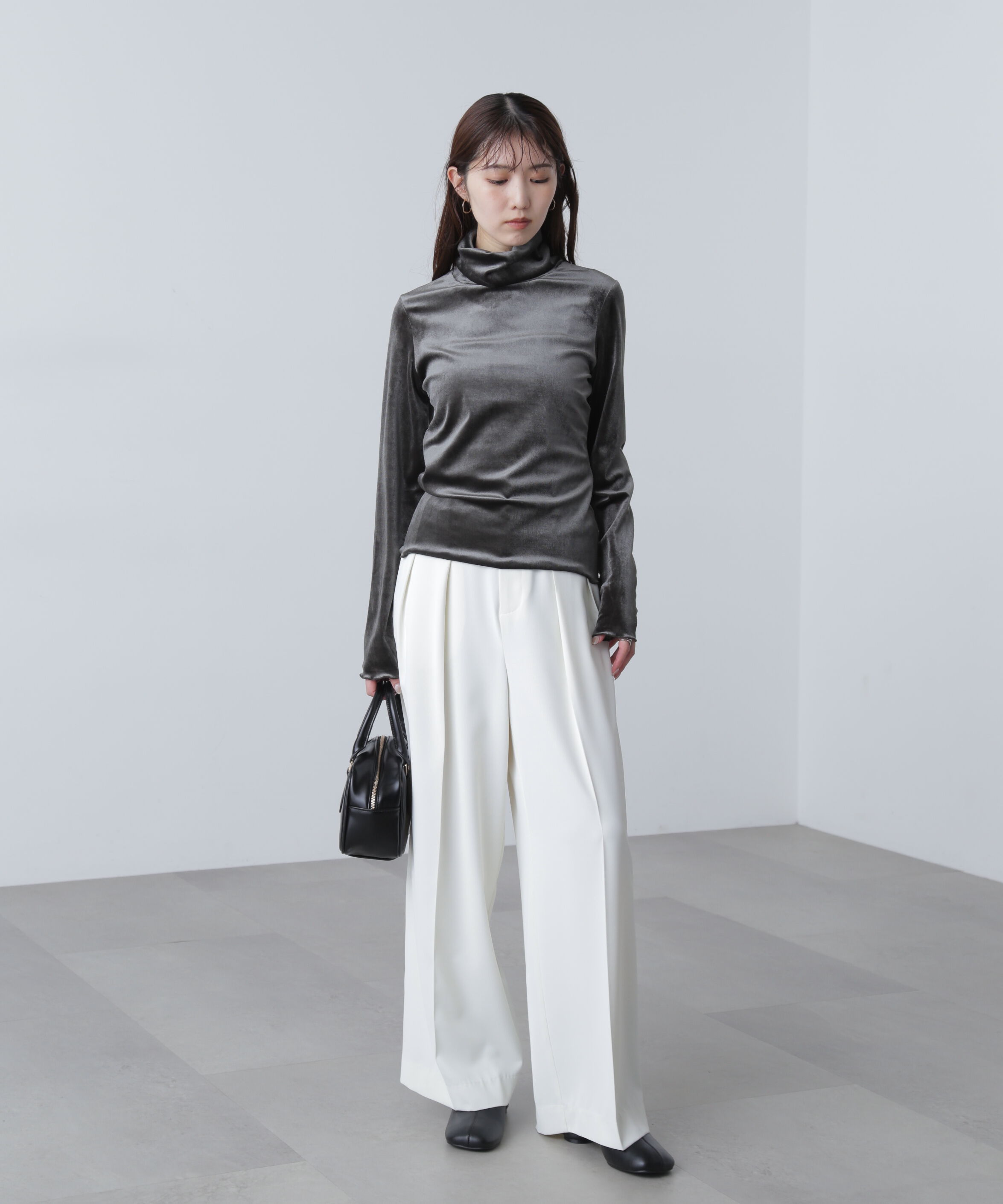  「ベロアタートルカットソー」|Tシャツ・カットソー|