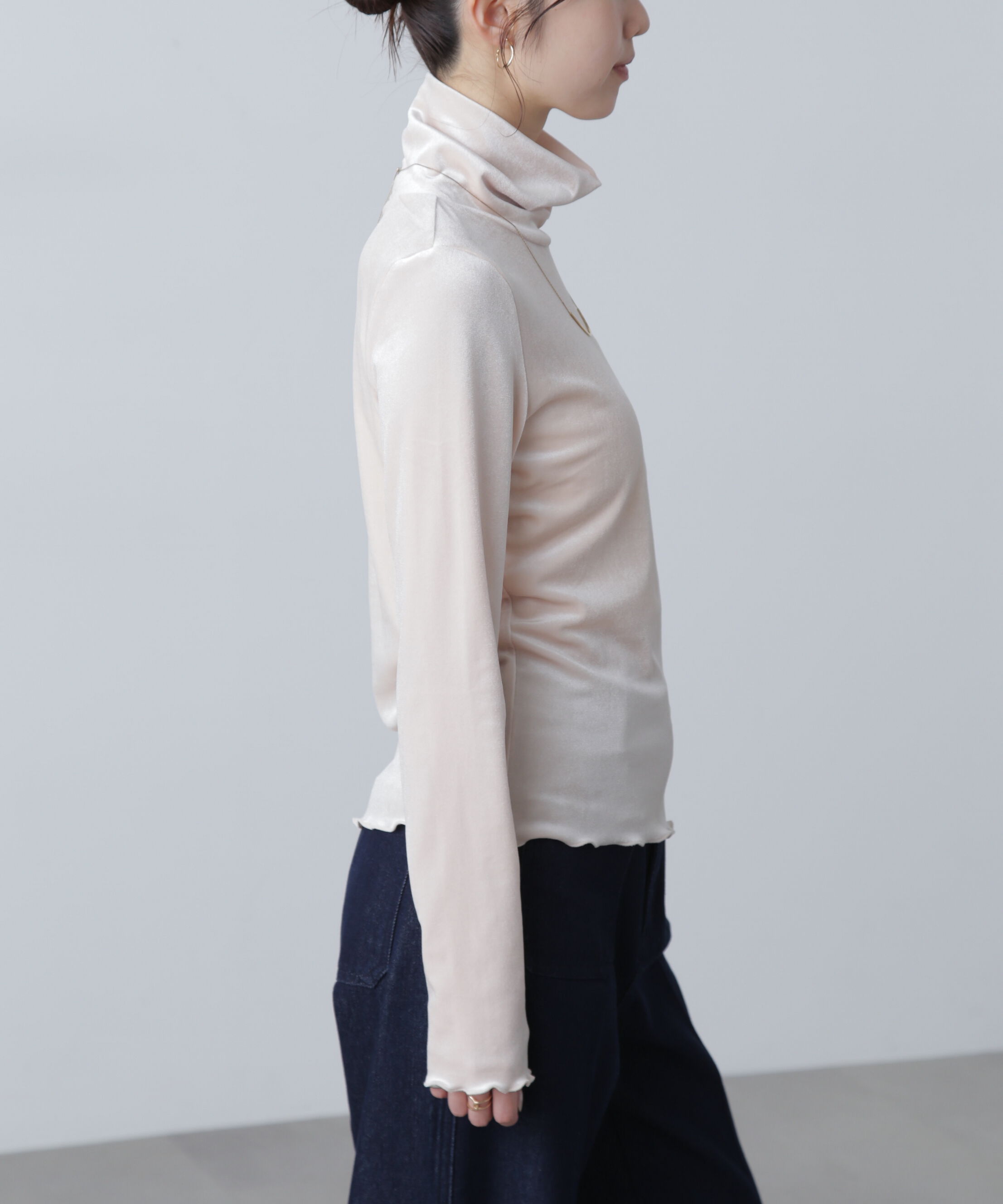  「ベロアタートルカットソー」|Tシャツ・カットソー|