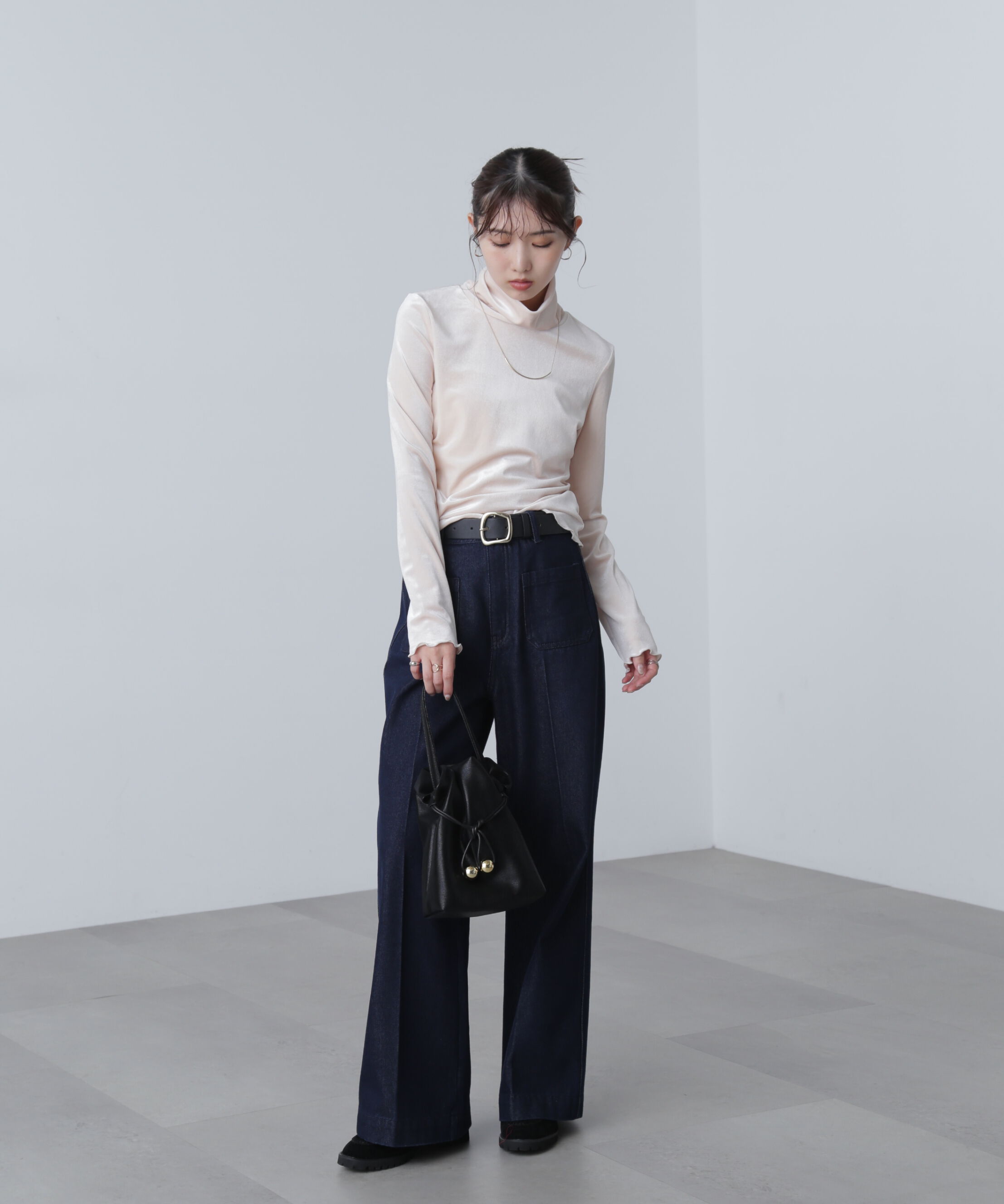  「ベロアタートルカットソー」|Tシャツ・カットソー|