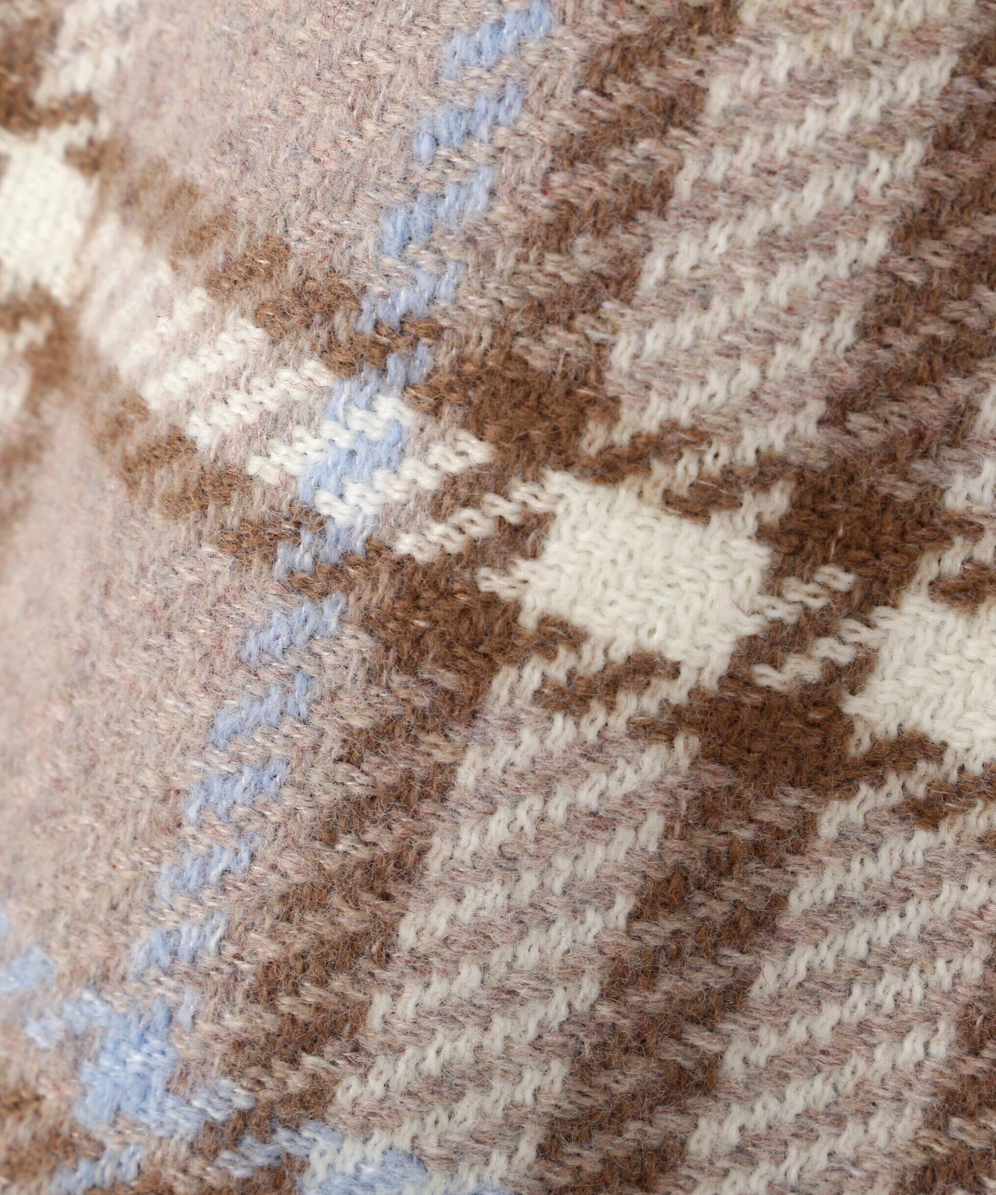  「ラップ風ビッグカラーチェックミニスカート」|スカート|