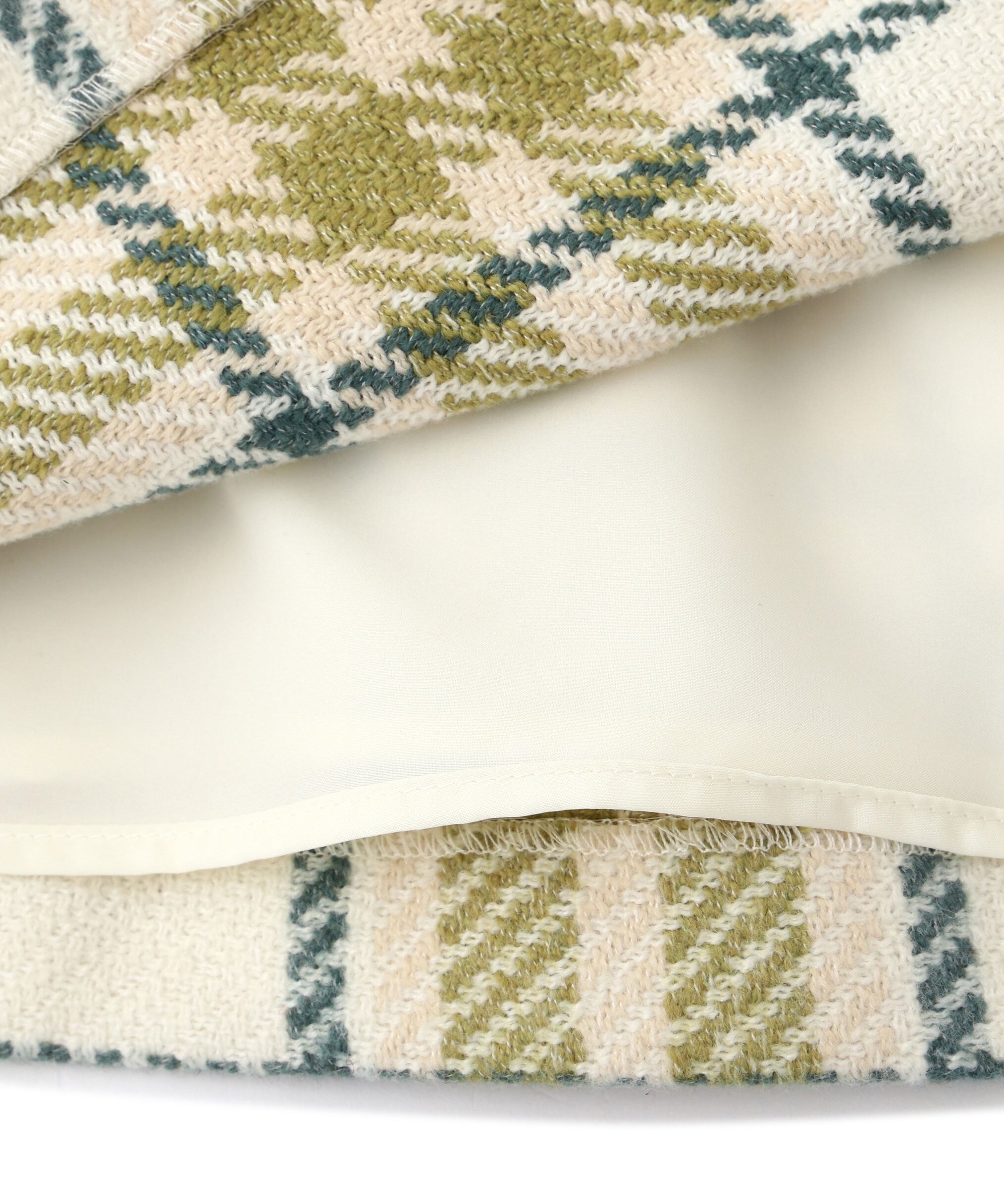  「ラップ風ビッグカラーチェックミニスカート」|スカート|