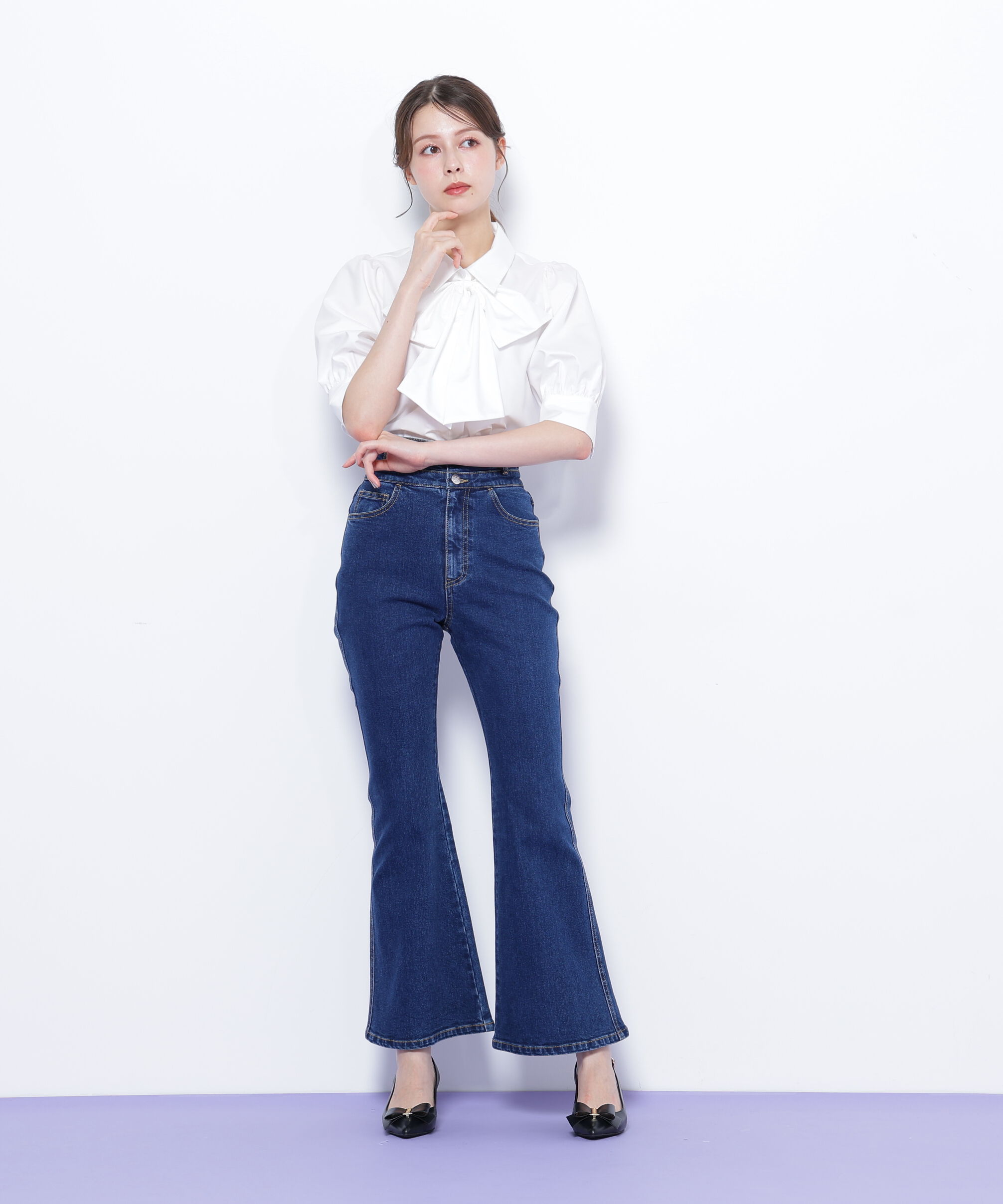  「リボンボウタイブラウス」|シャツ・ブラウス|