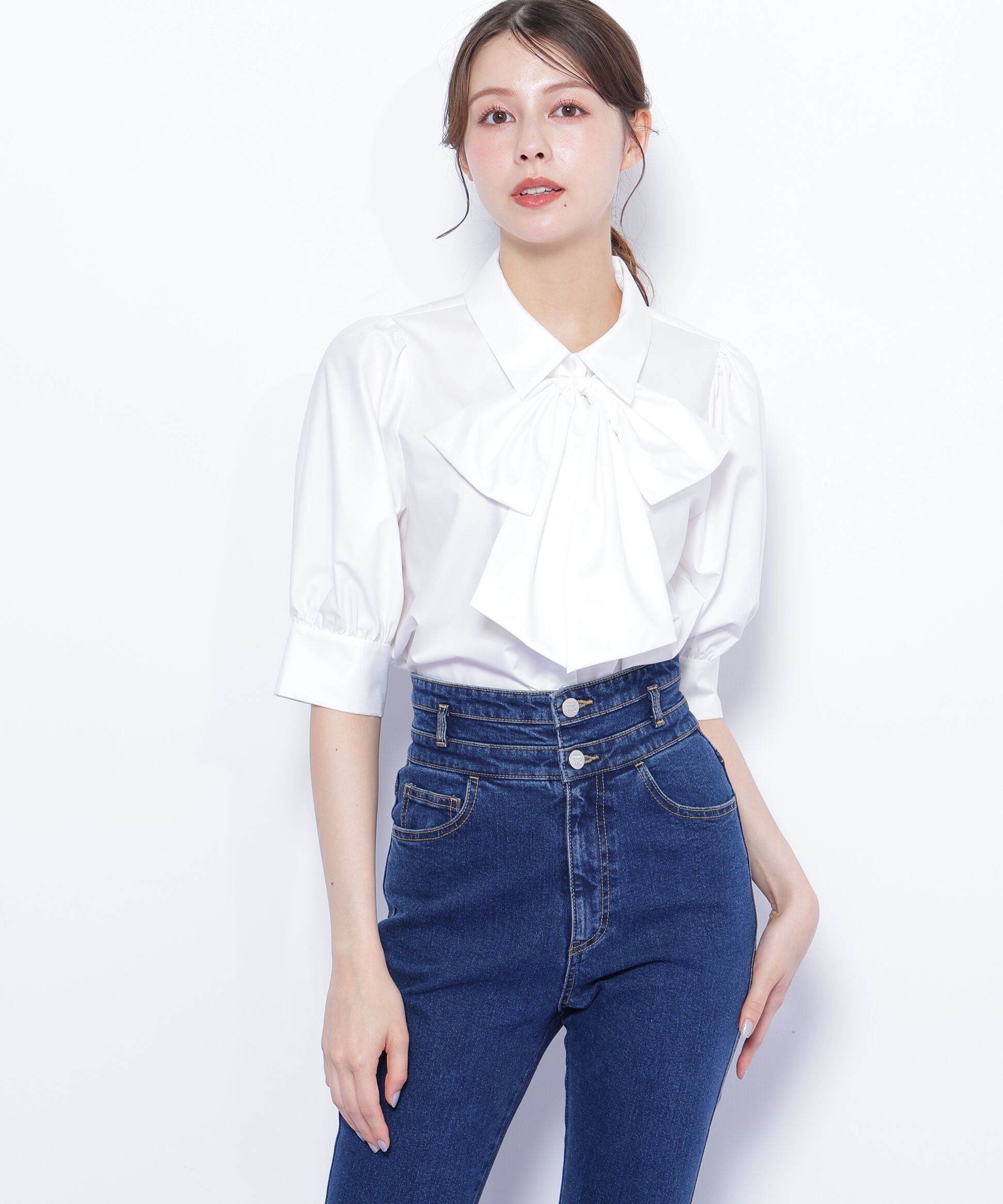  「リボンボウタイブラウス」|シャツ・ブラウス|