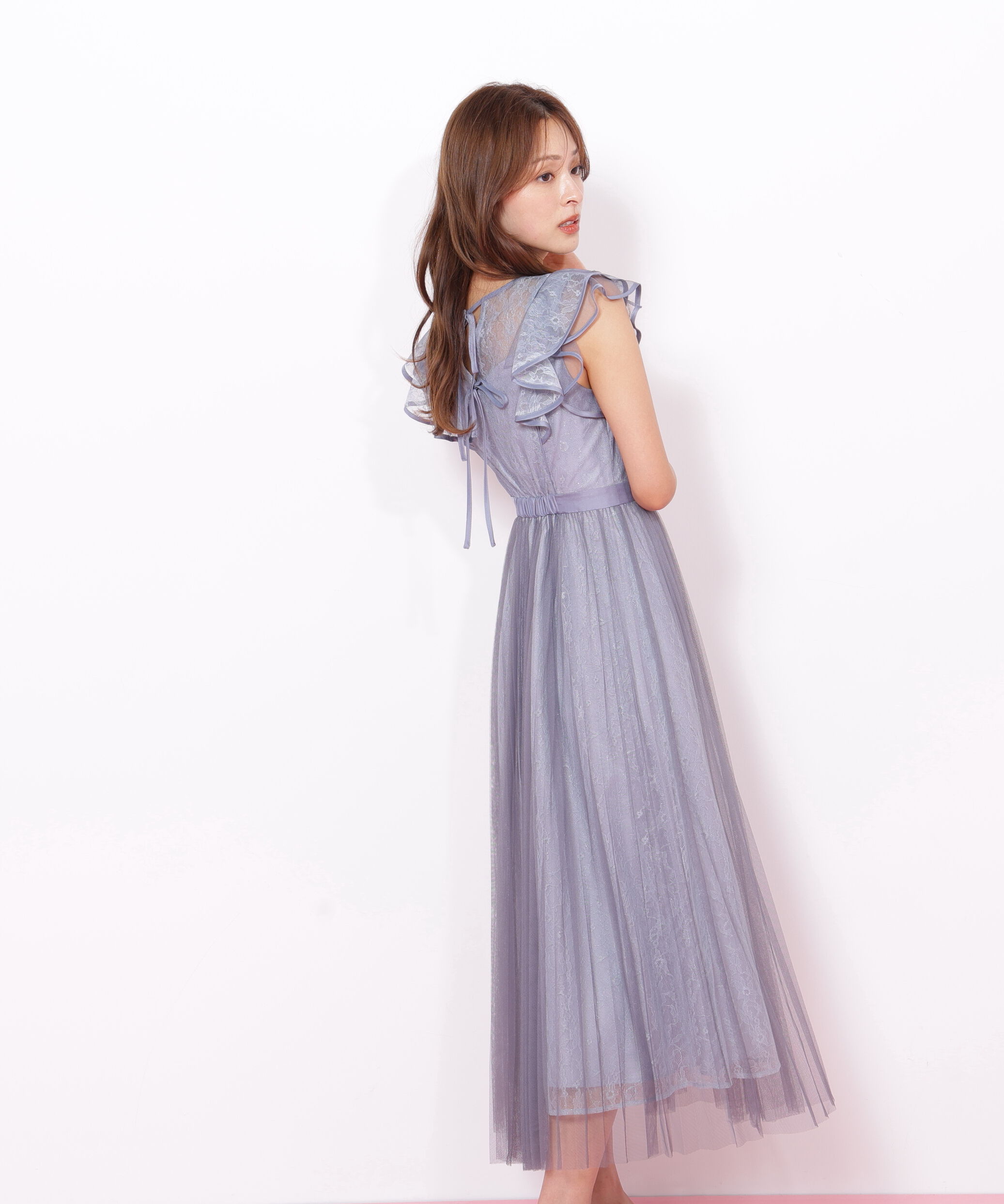  「配色パイピングレースワンピース」|ワンピース|