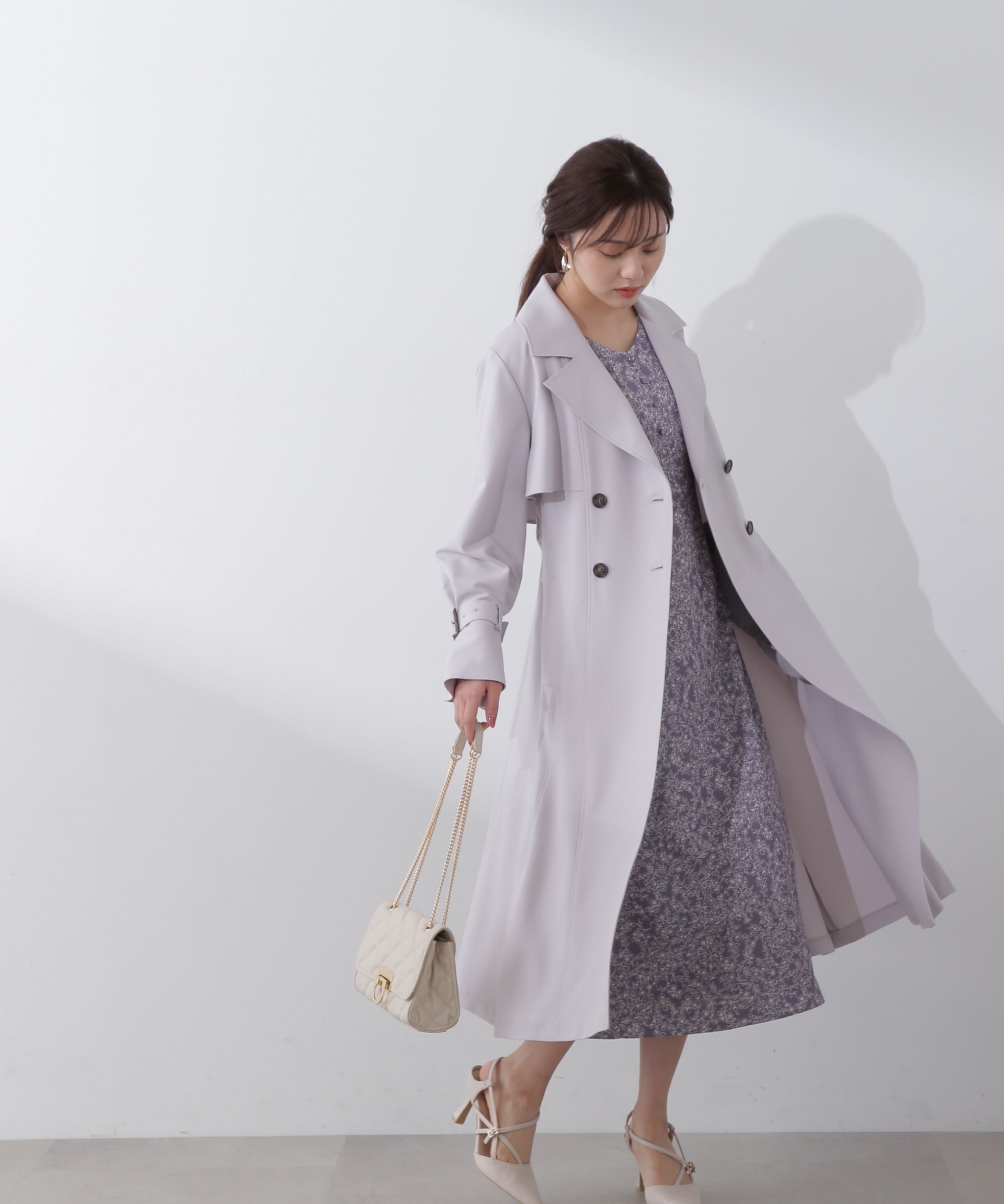 PROPORTION BODY DRESSING「ナローフラワーワンピース」|ワンピース|